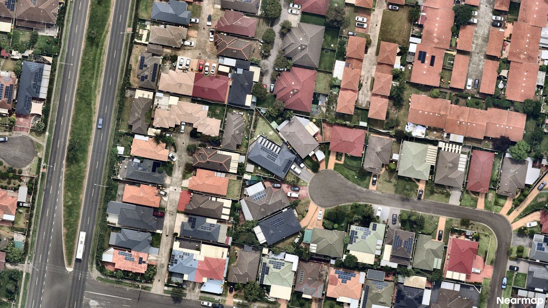 Vertical aerial view