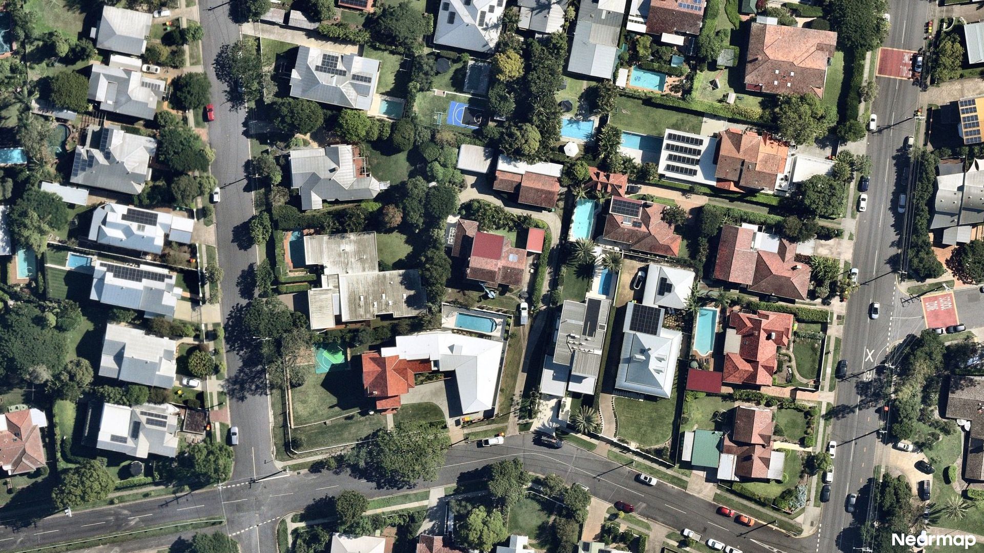 Vertical aerial view