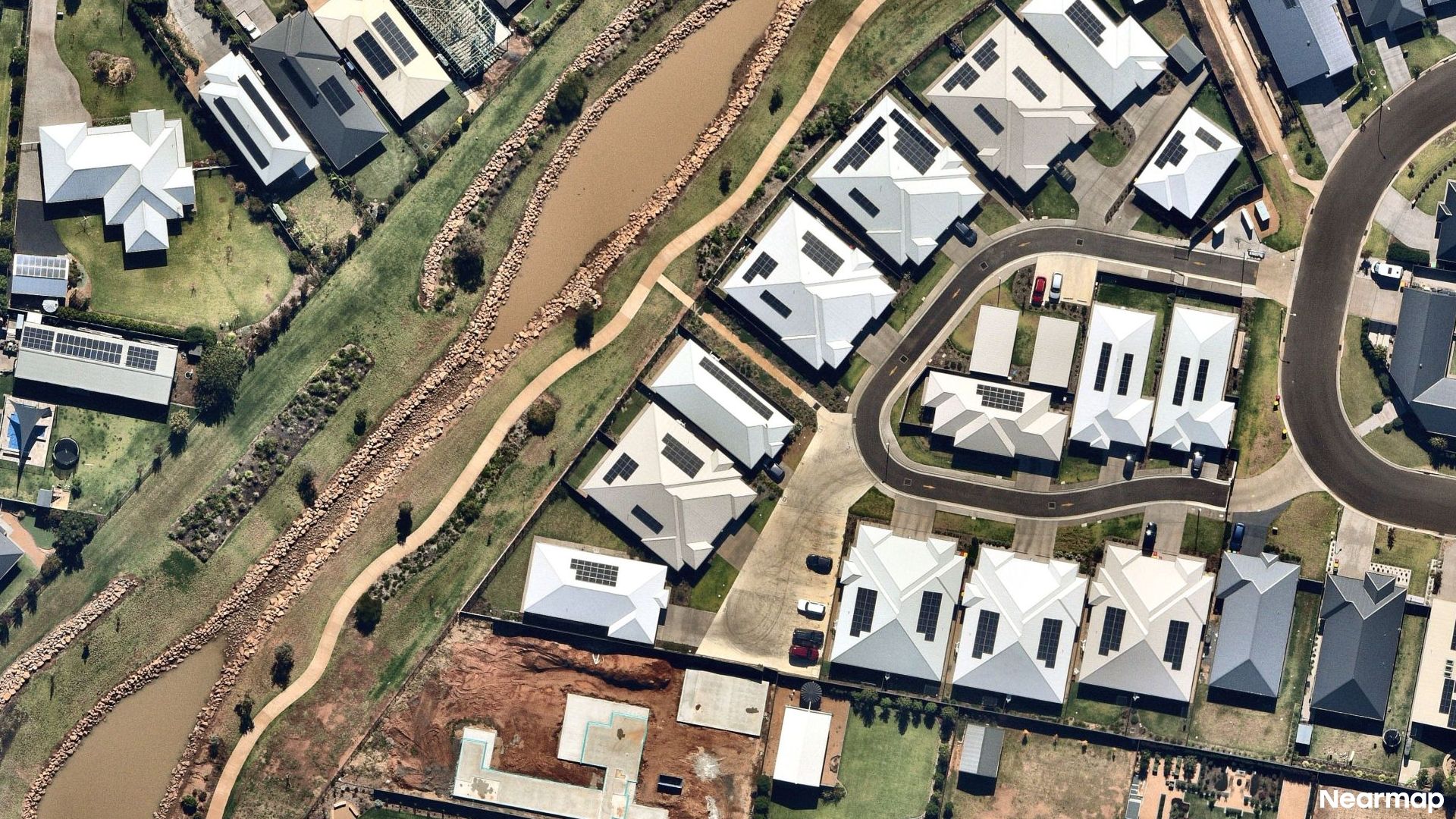 Vertical aerial view