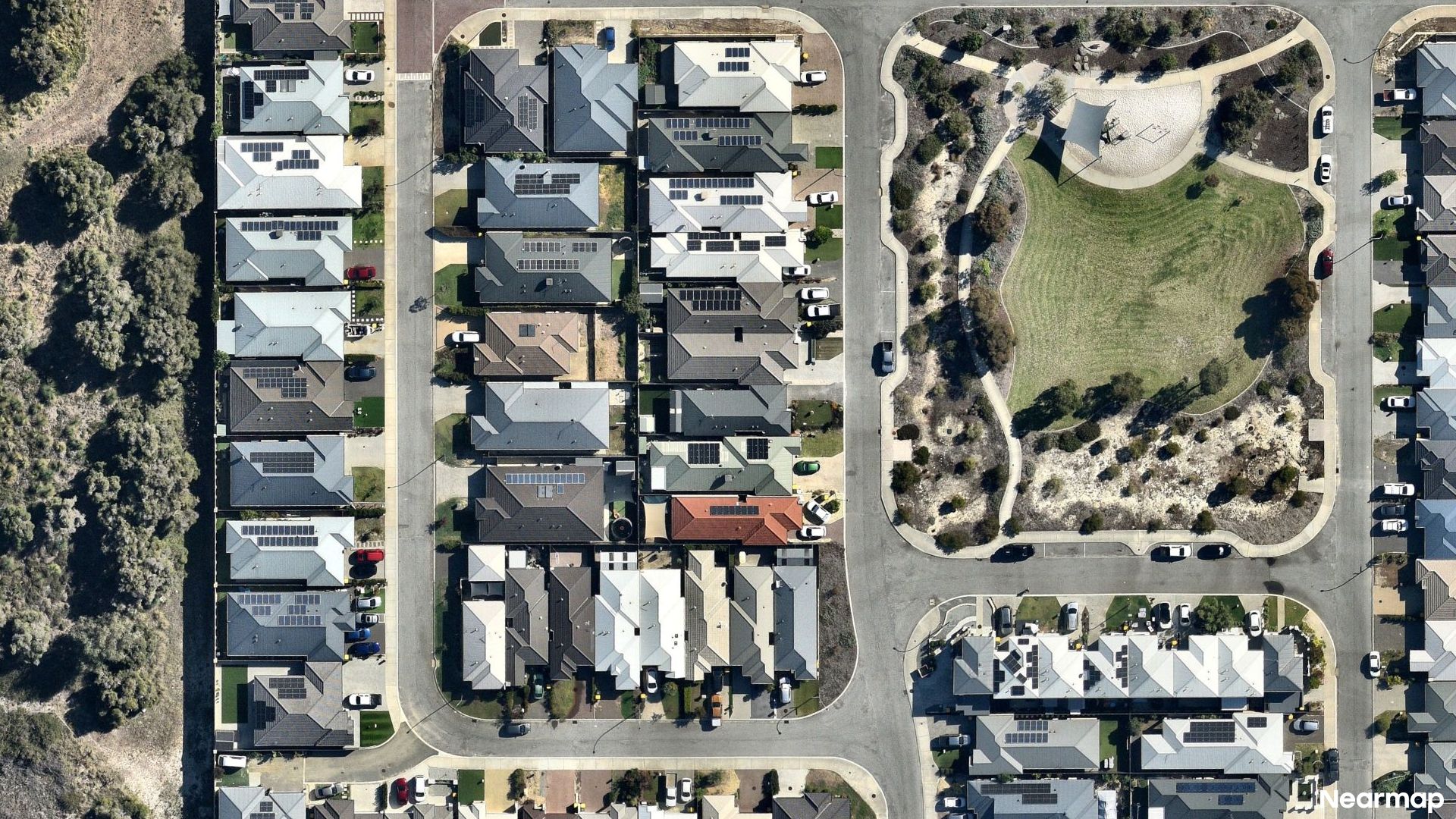 Vertical aerial view