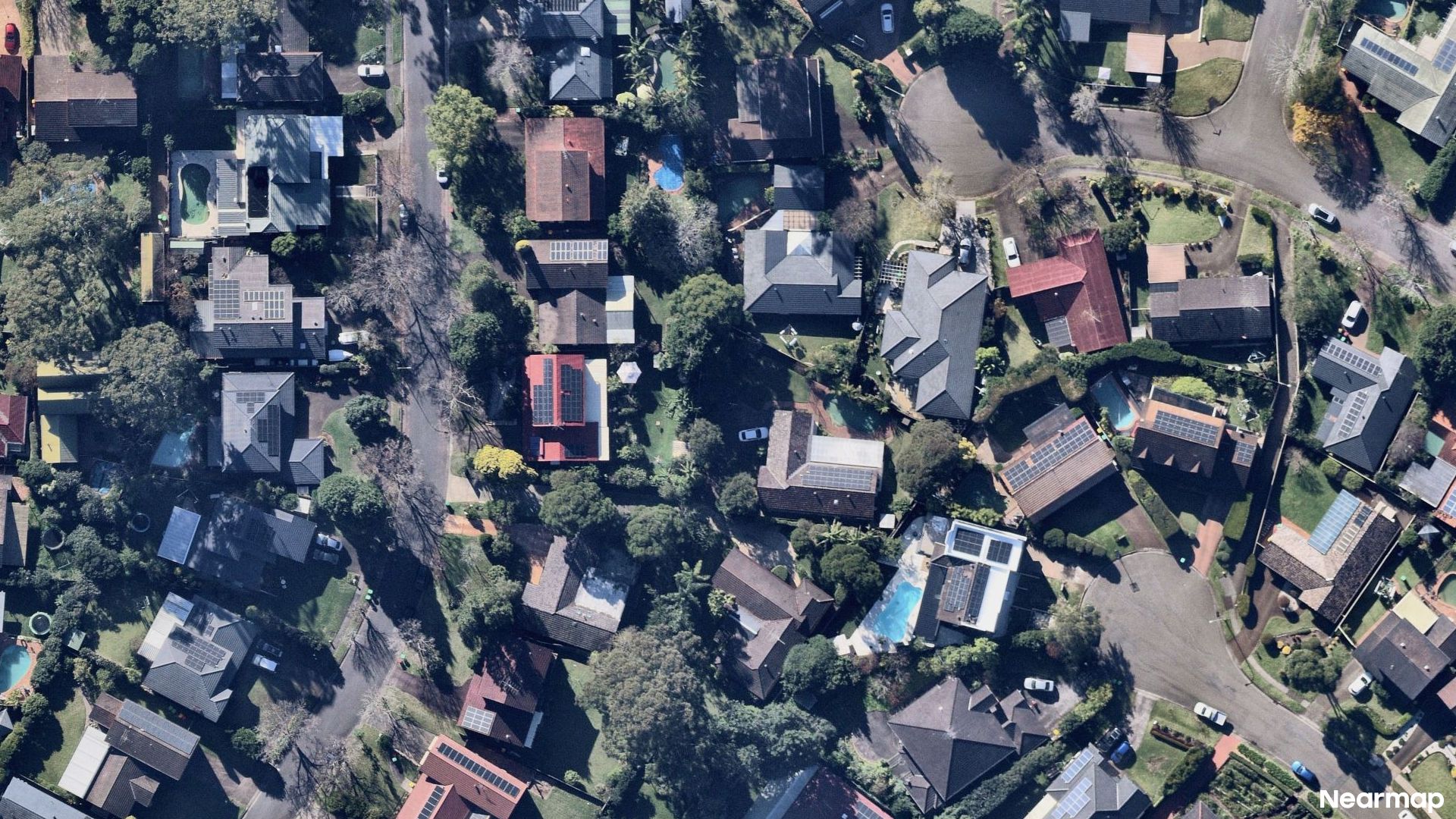 Vertical aerial view