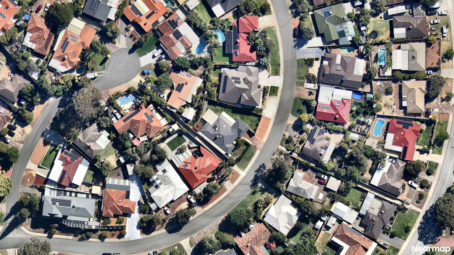 Vertical aerial view