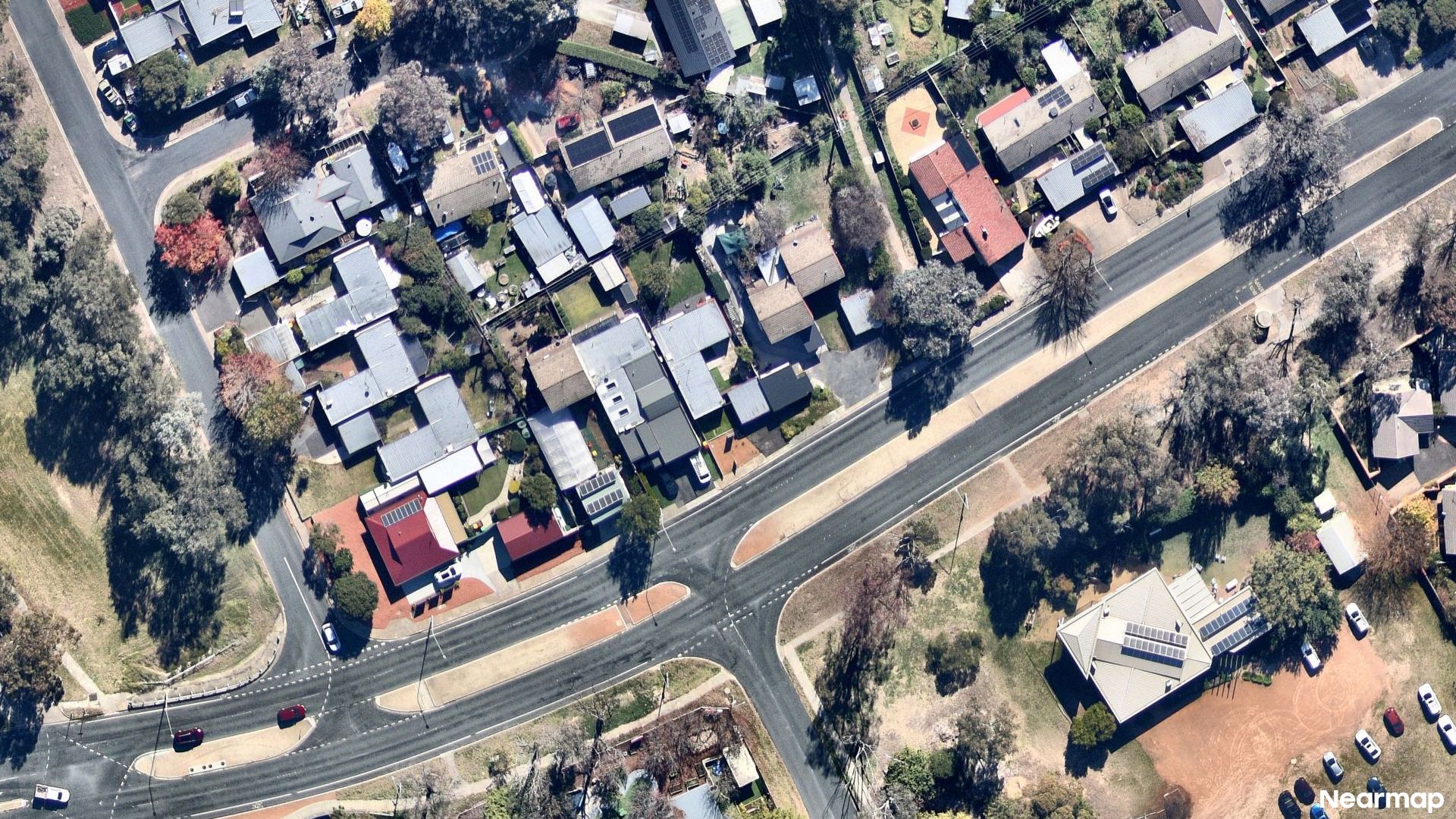 Vertical aerial view