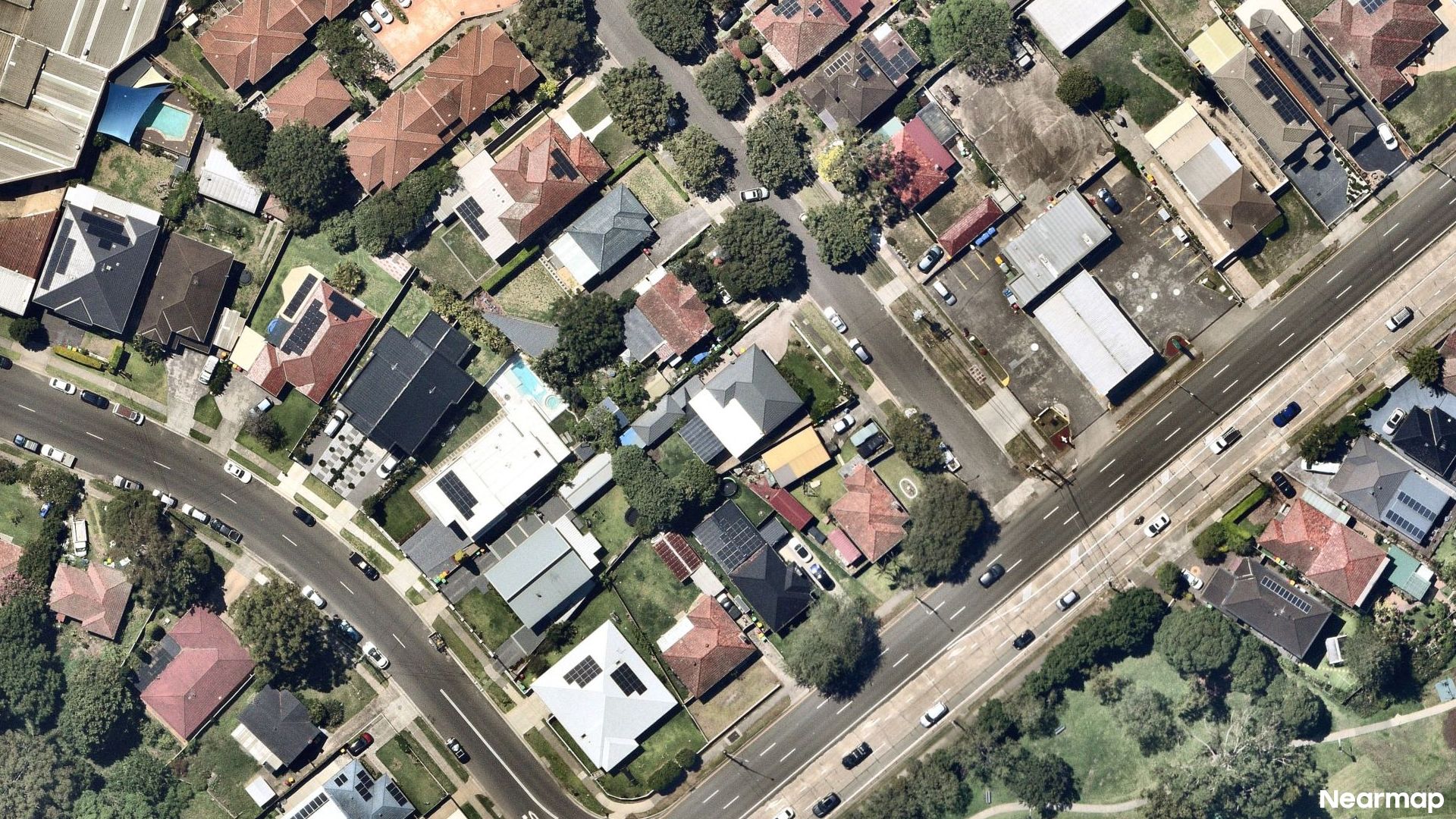 Vertical aerial view