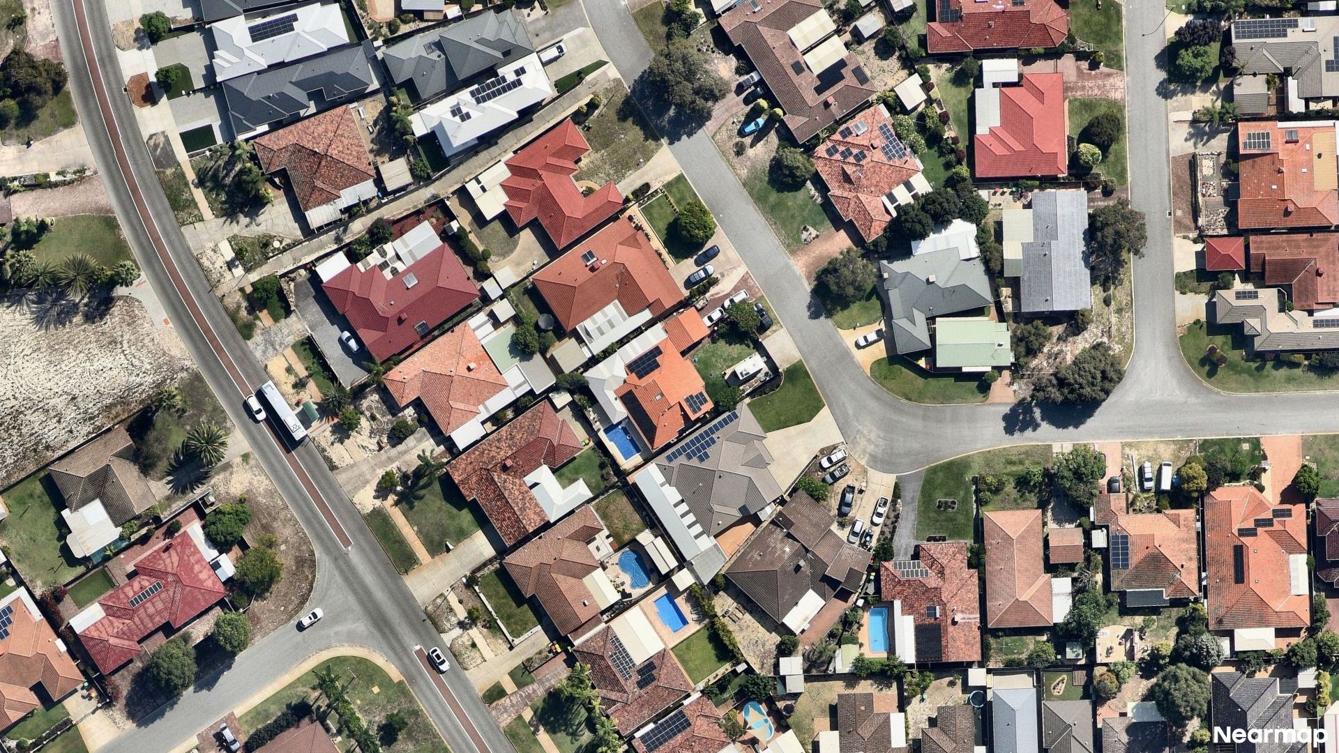 Vertical aerial view