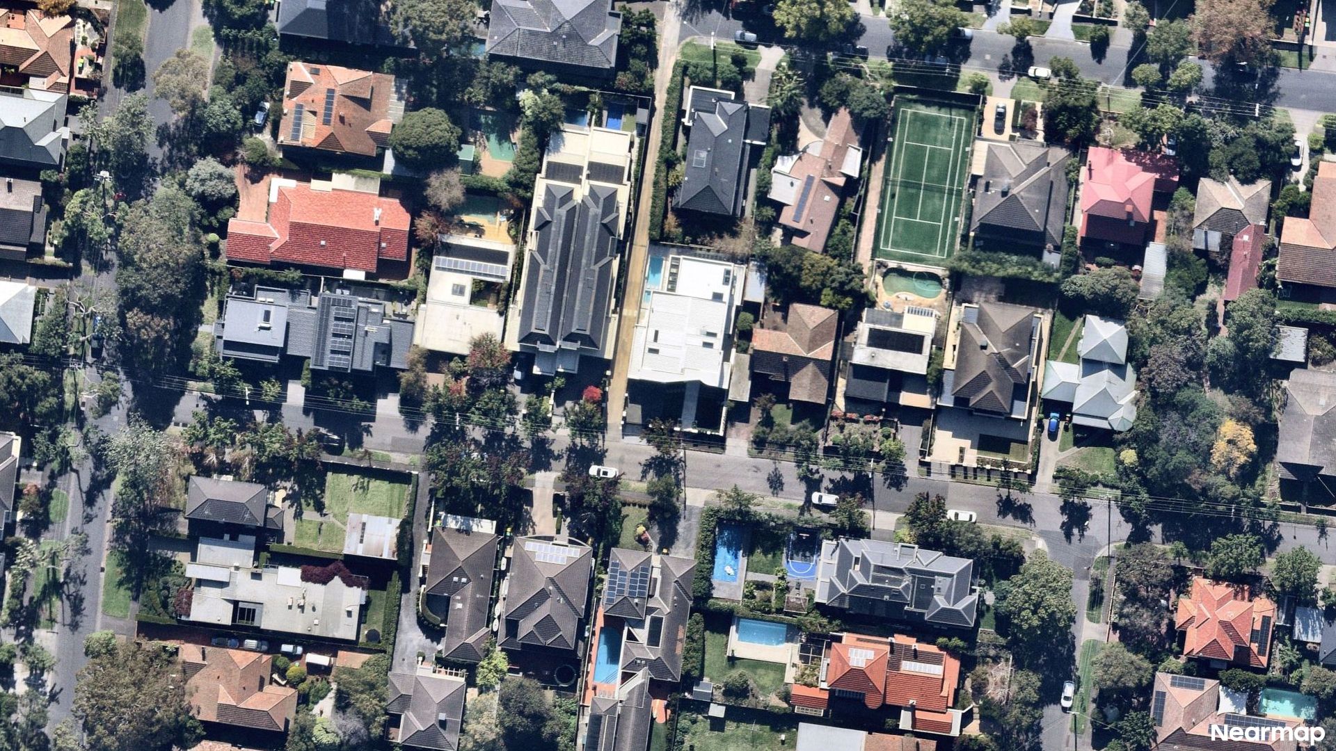 Vertical aerial view