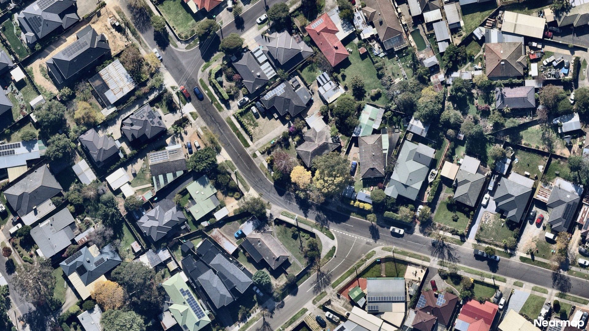 Vertical aerial view