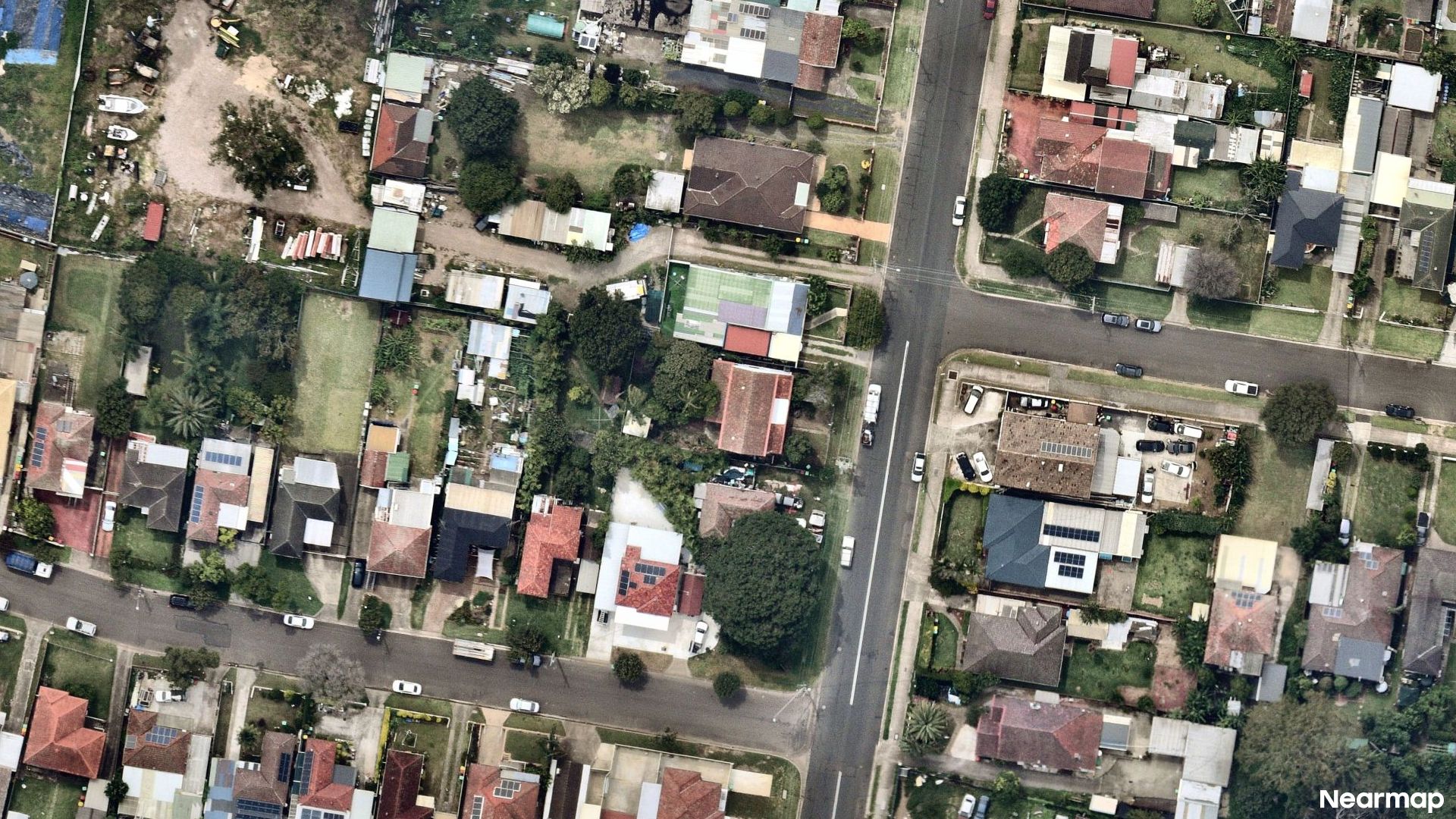 Vertical aerial view