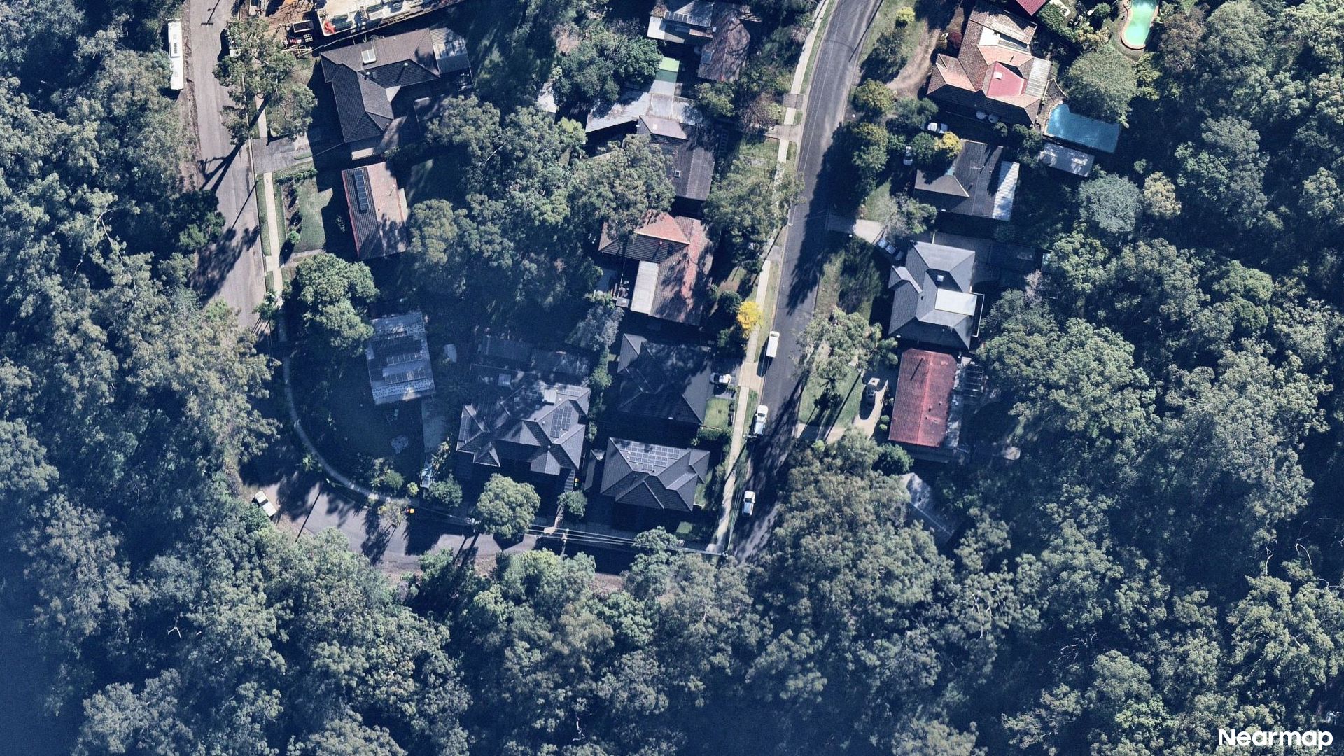 Vertical aerial view