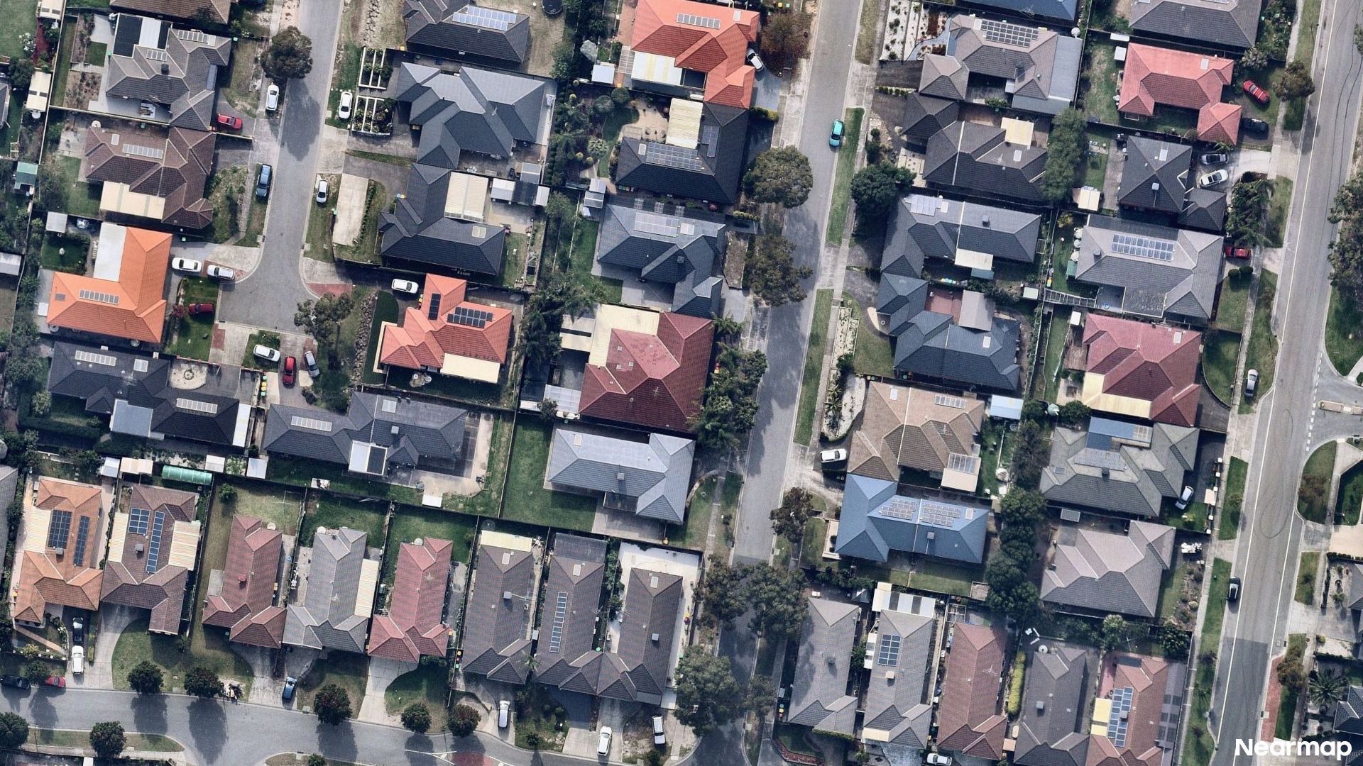 Vertical aerial view