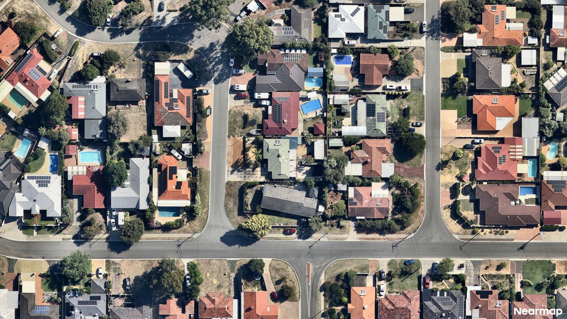 Vertical aerial view