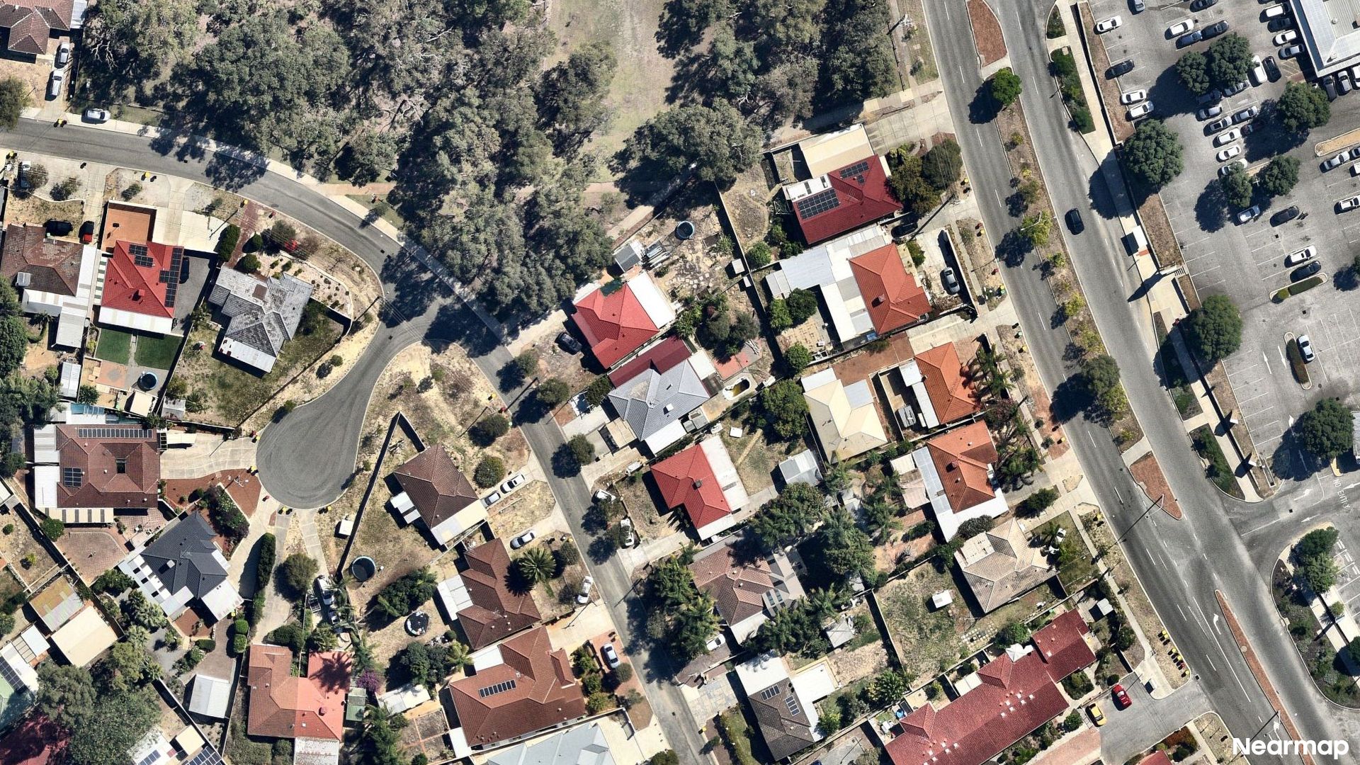 Vertical aerial view