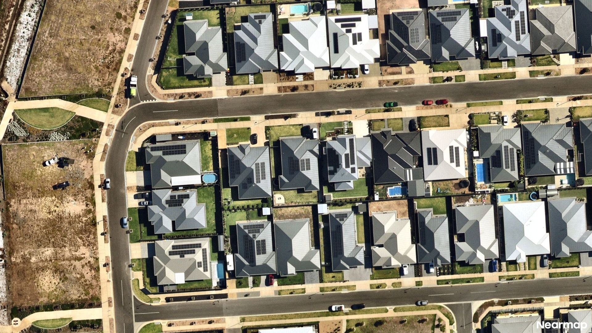 Vertical aerial view