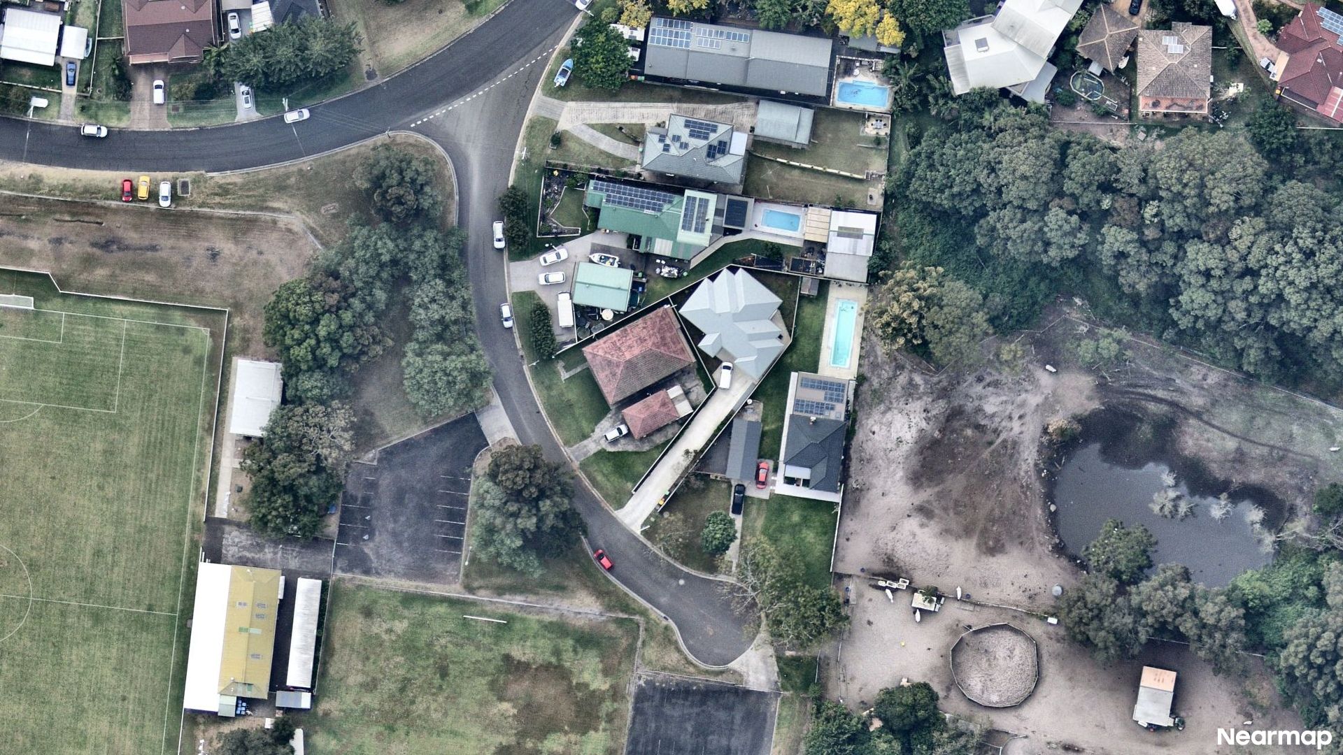 Vertical aerial view