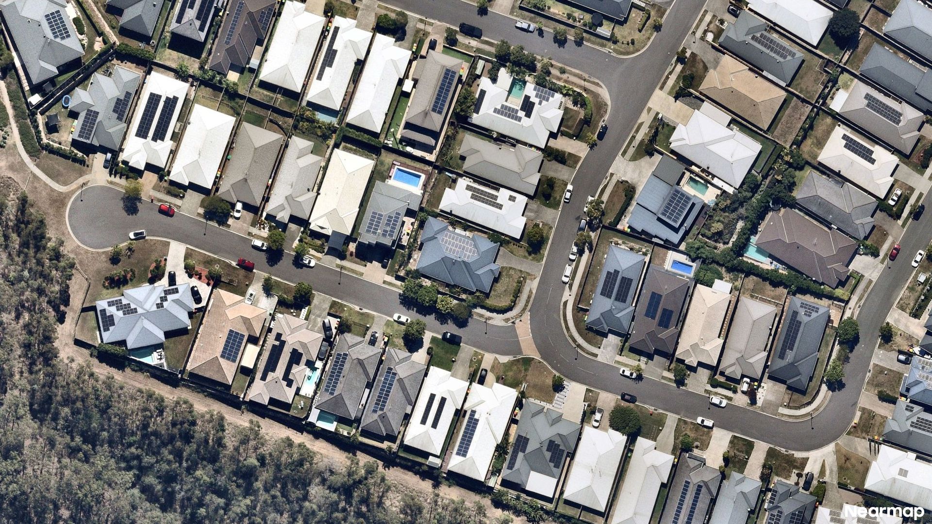 Vertical aerial view