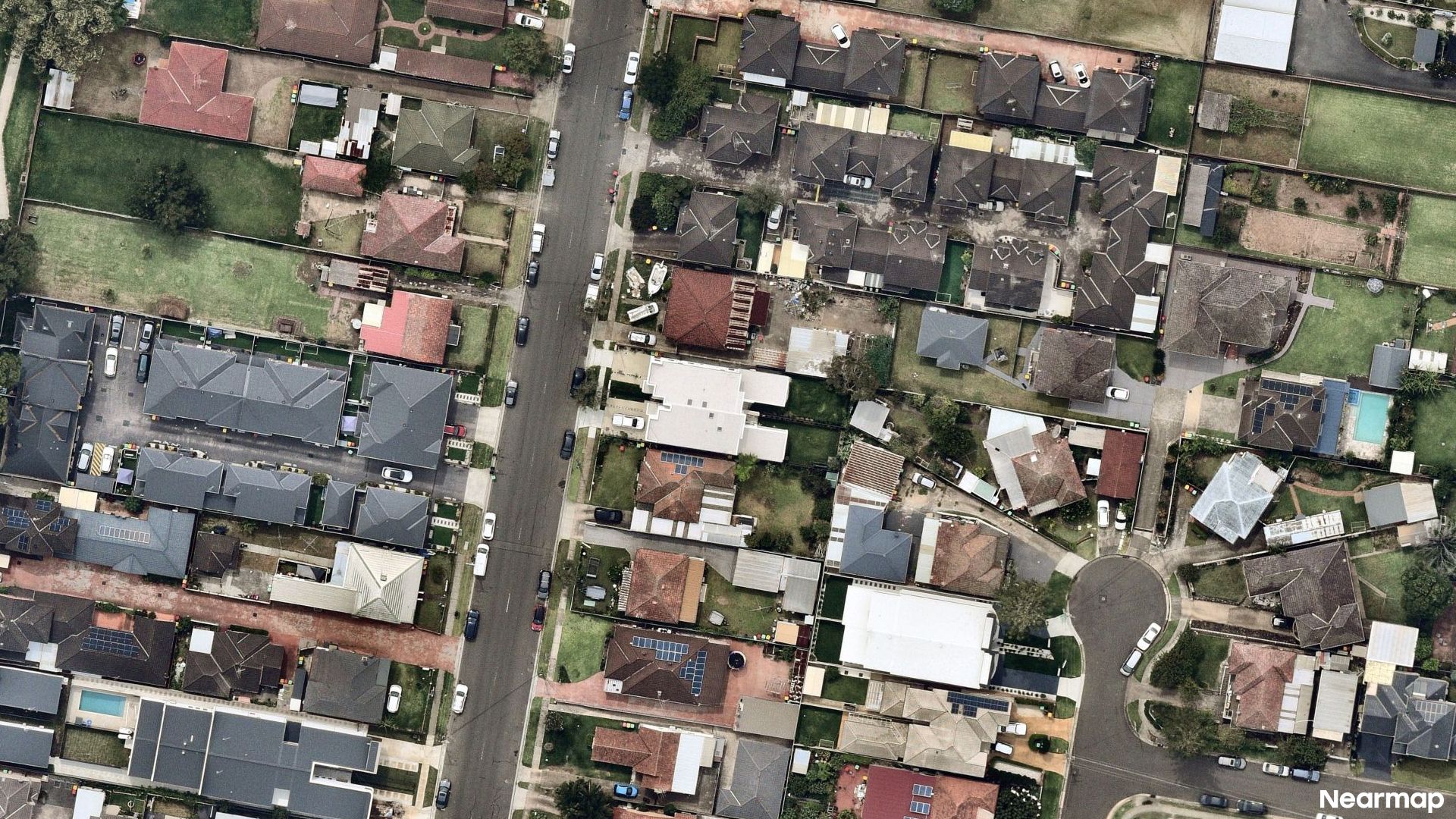 Vertical aerial view
