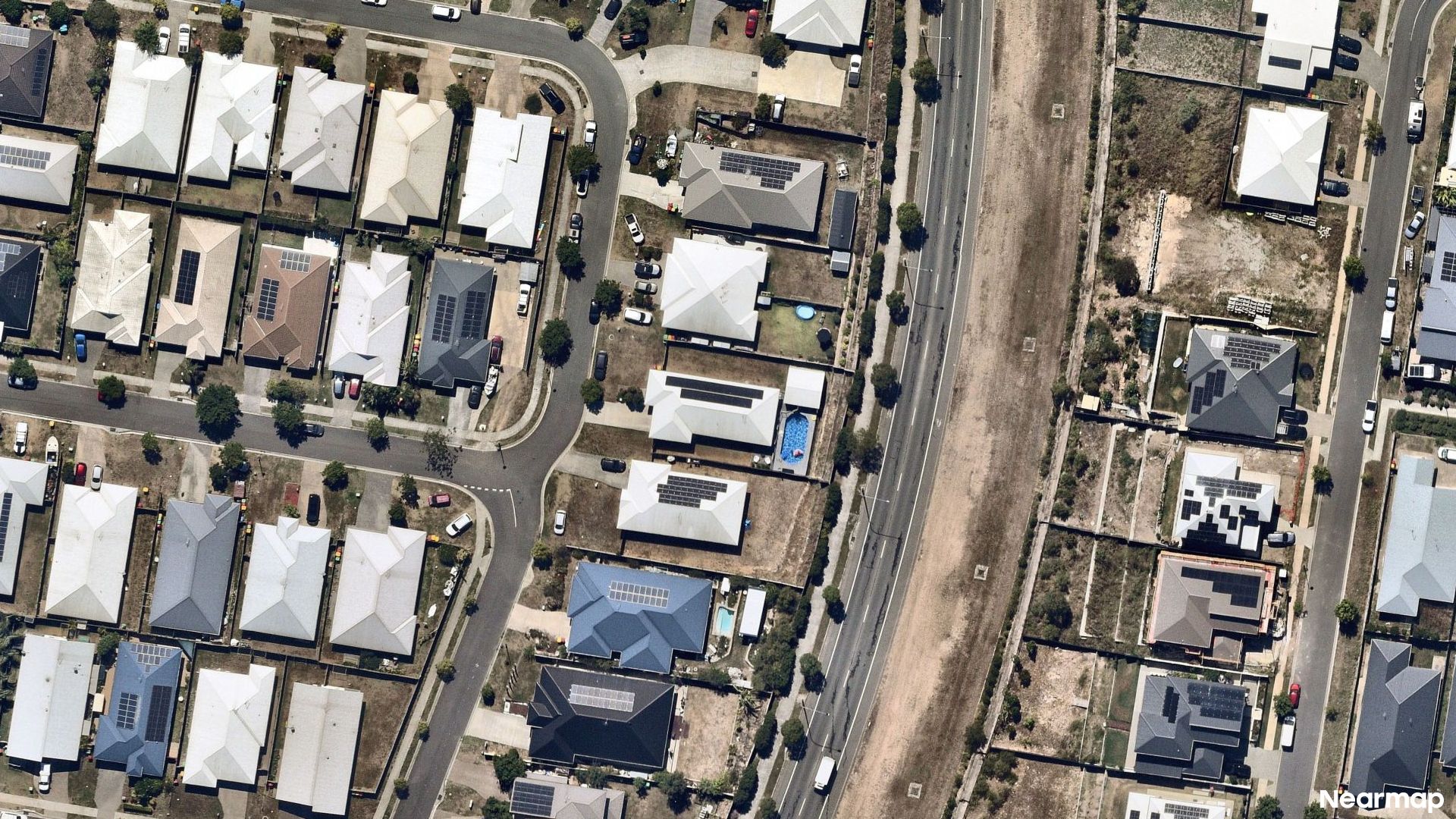 Vertical aerial view