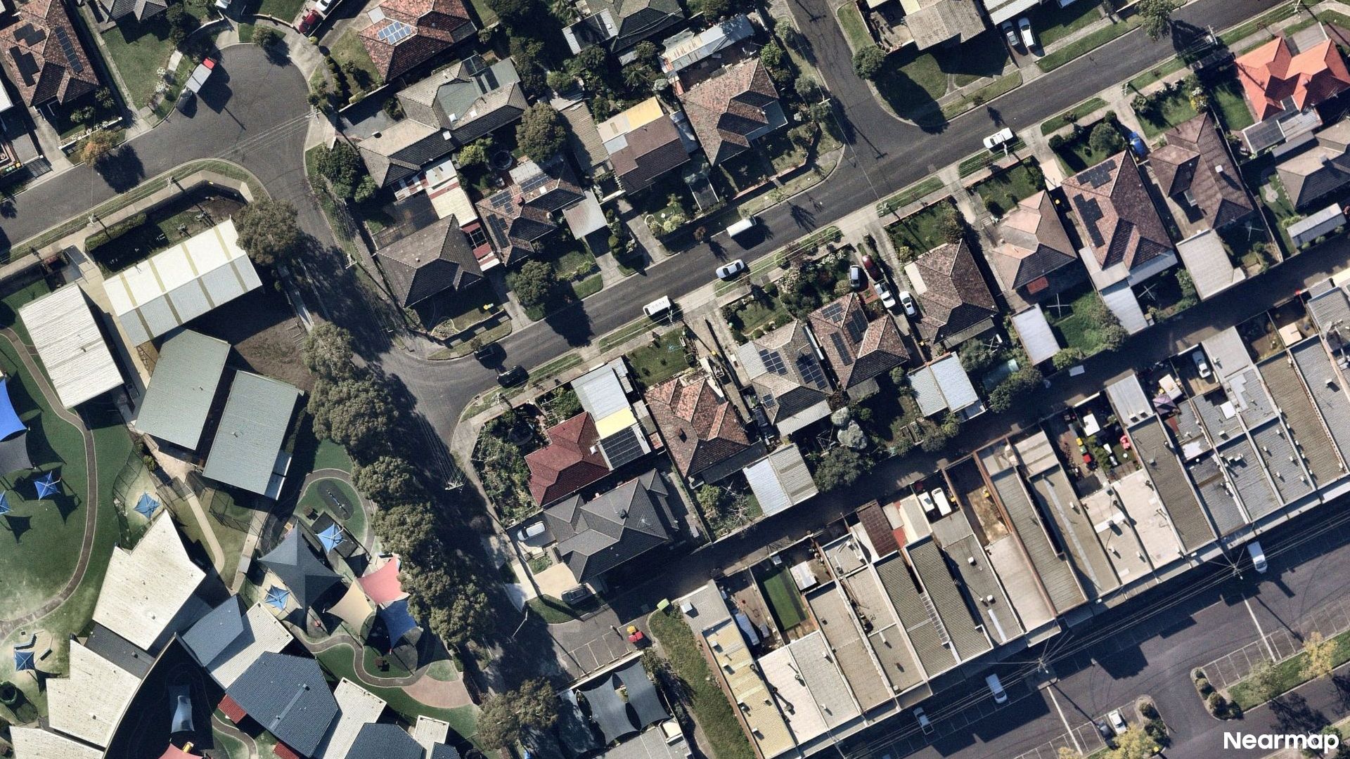 Vertical aerial view