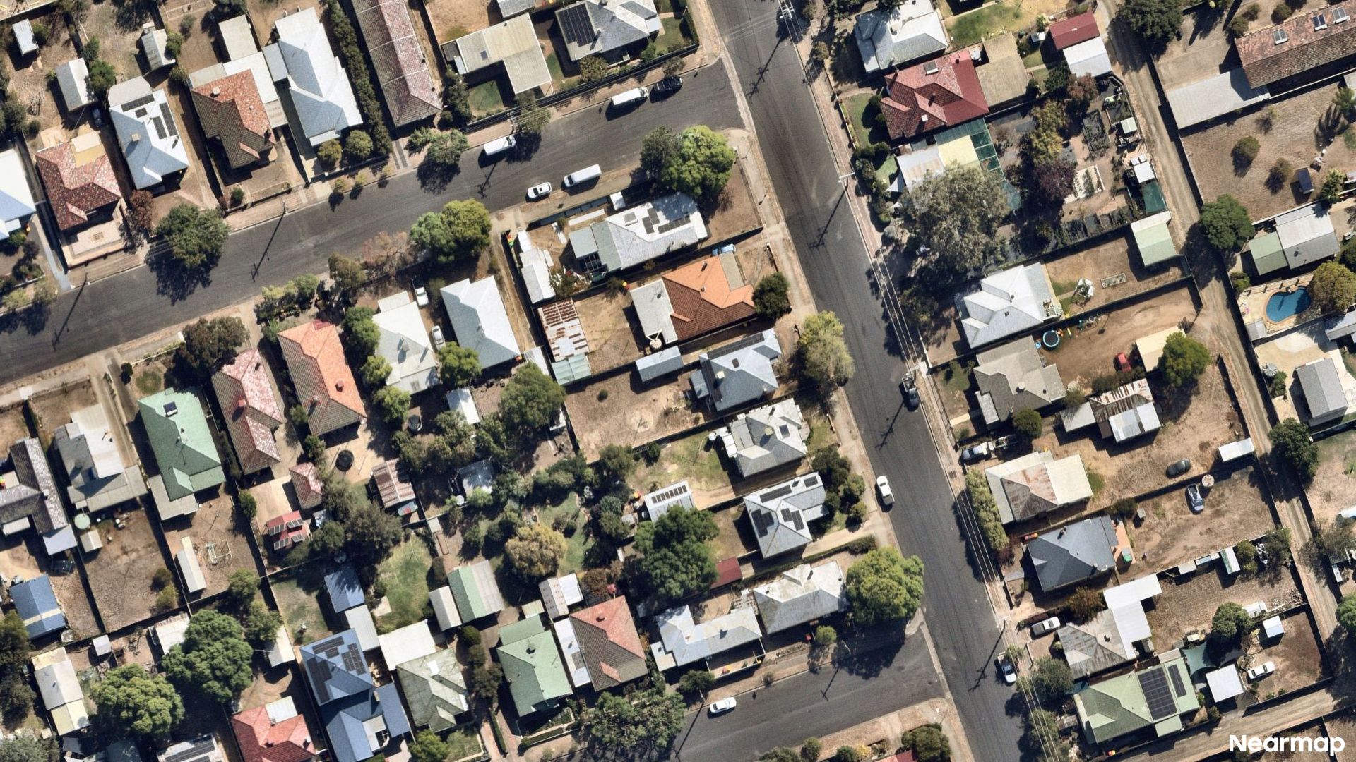 Vertical aerial view