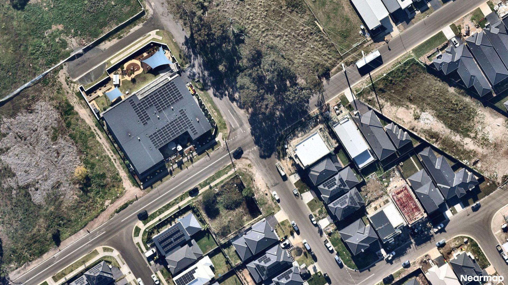 Vertical aerial view