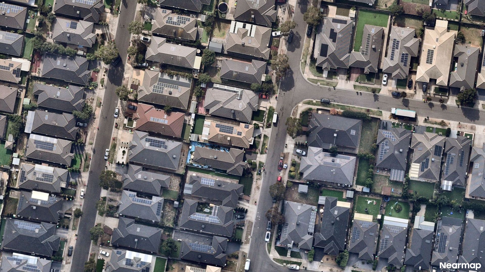 Vertical aerial view