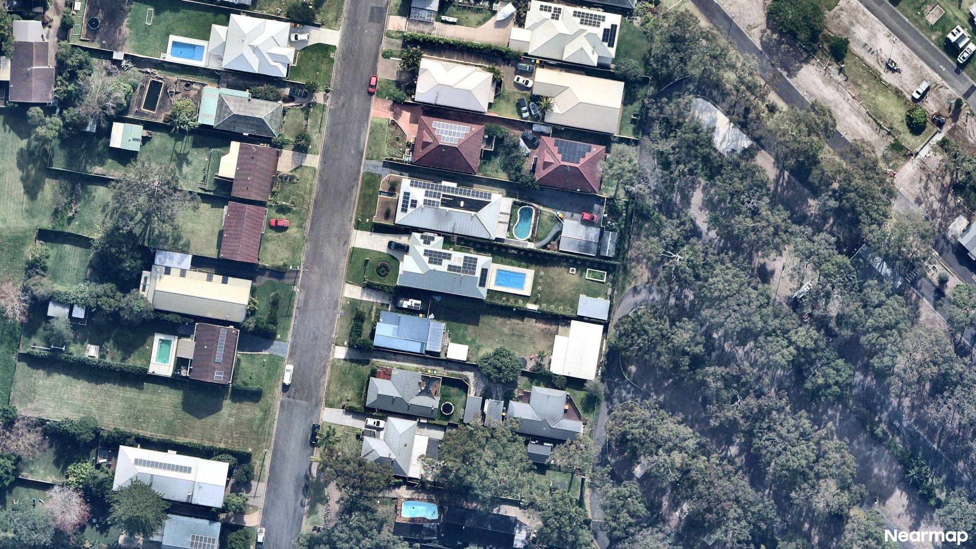 Vertical aerial view