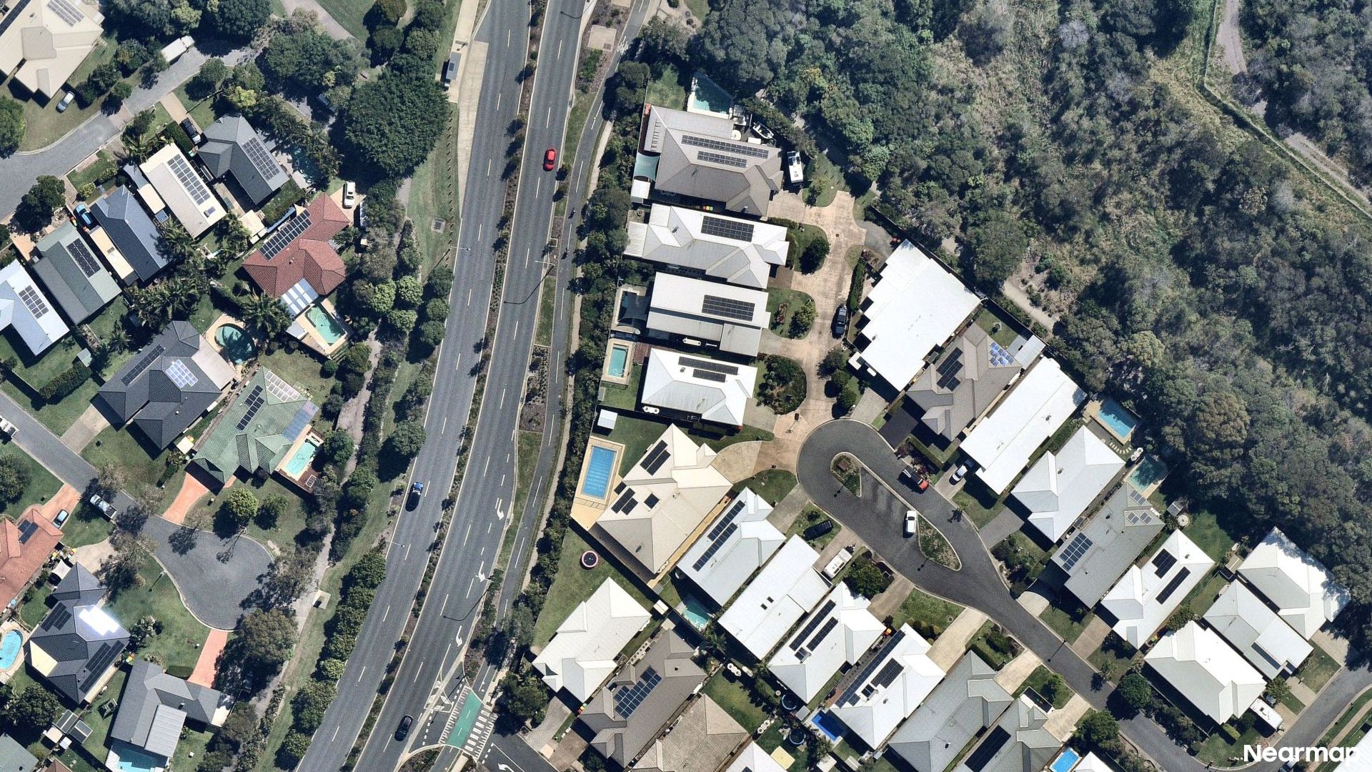 Vertical aerial view