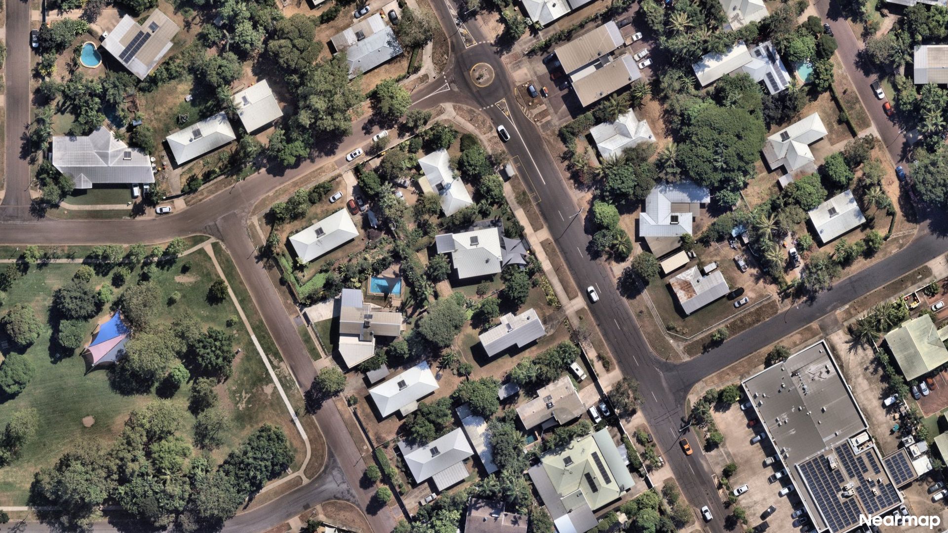 Vertical aerial view
