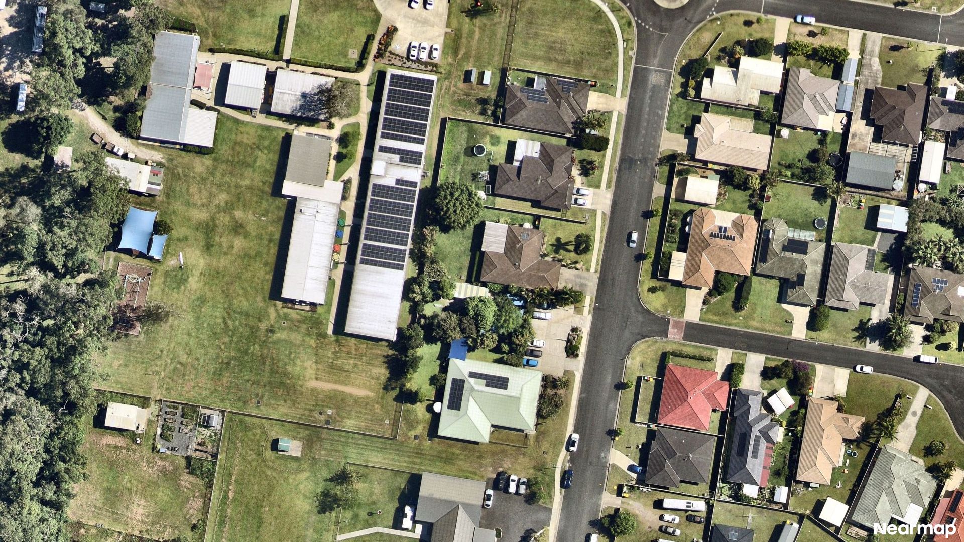 Vertical aerial view