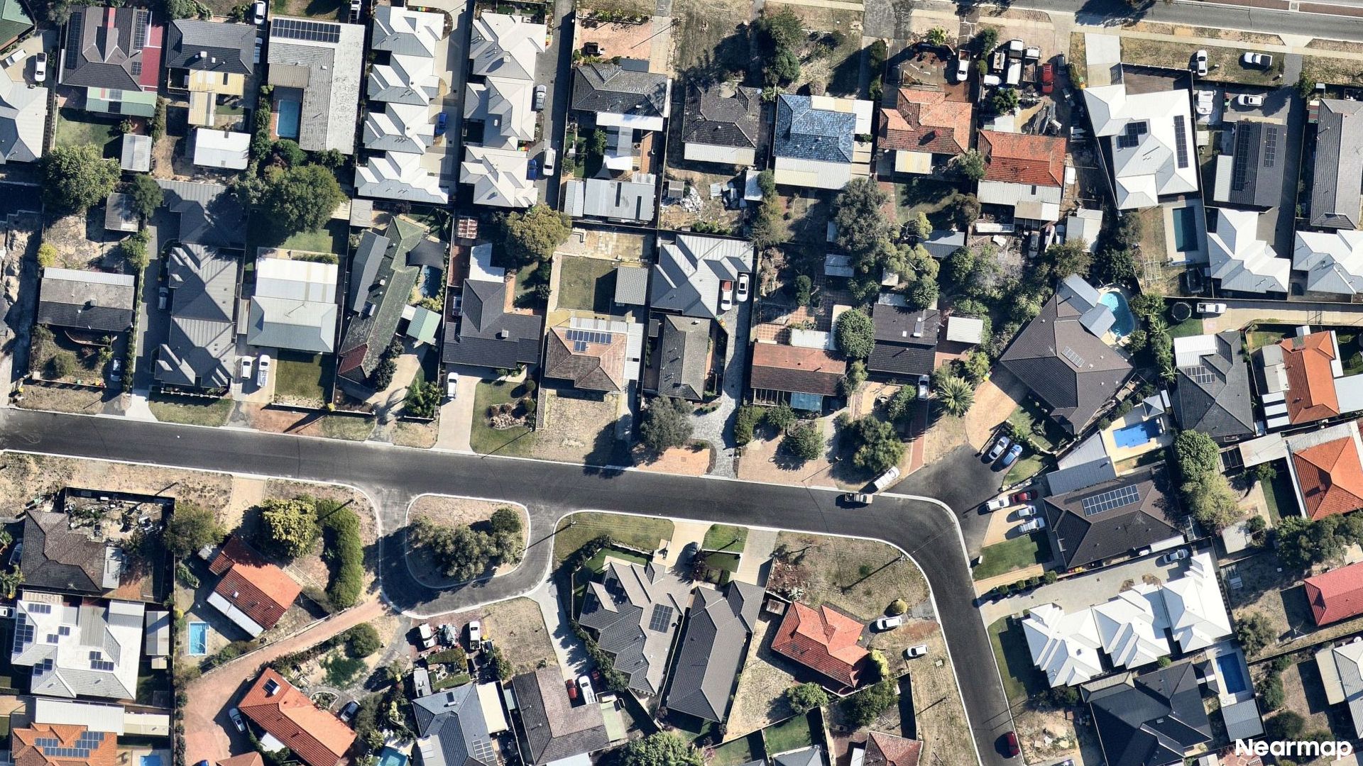 Vertical aerial view