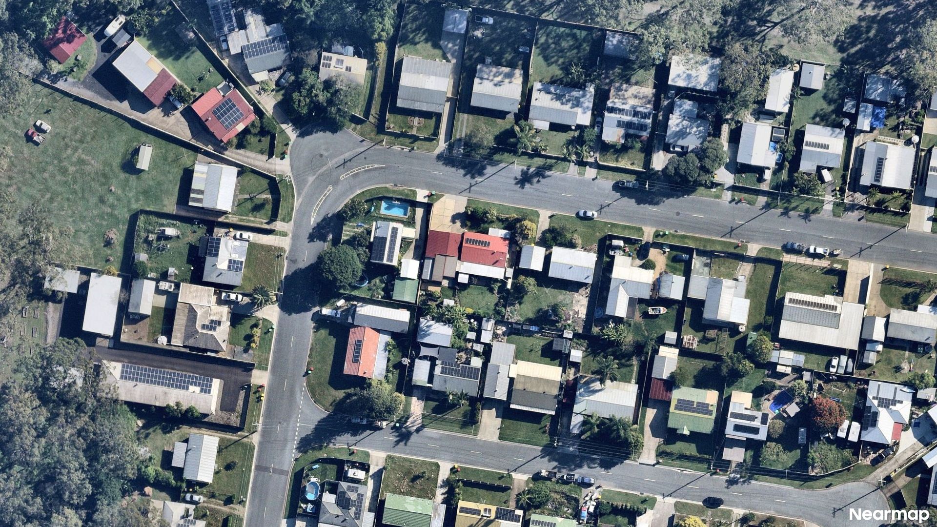 Vertical aerial view