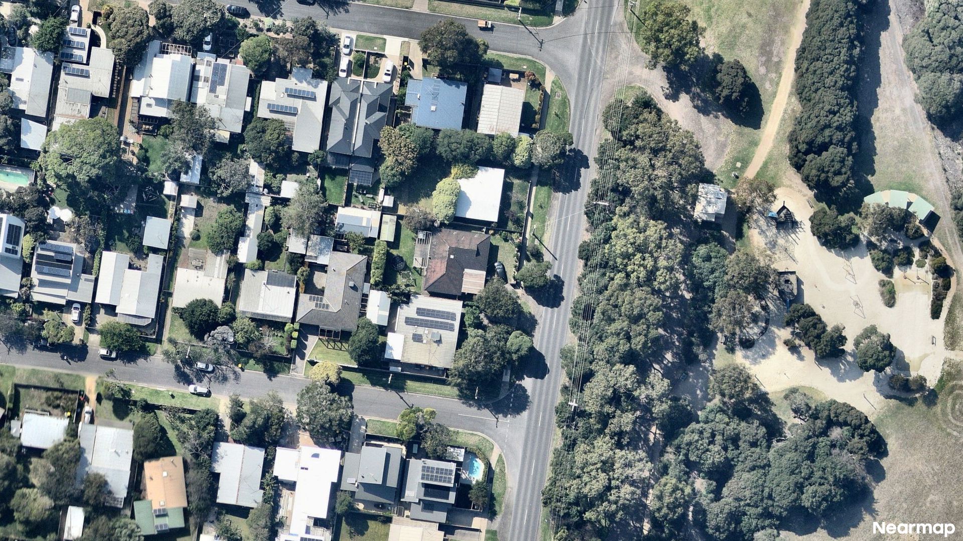 Vertical aerial view