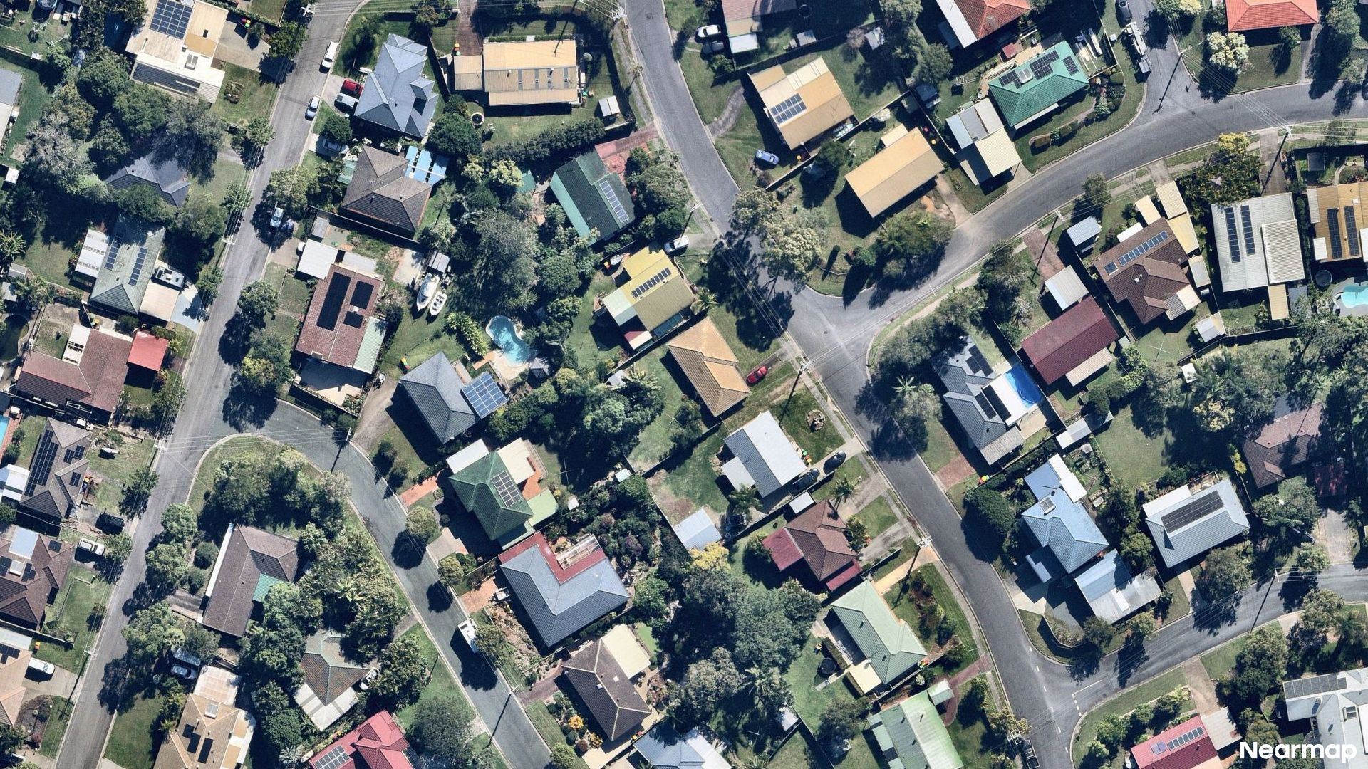 Vertical aerial view