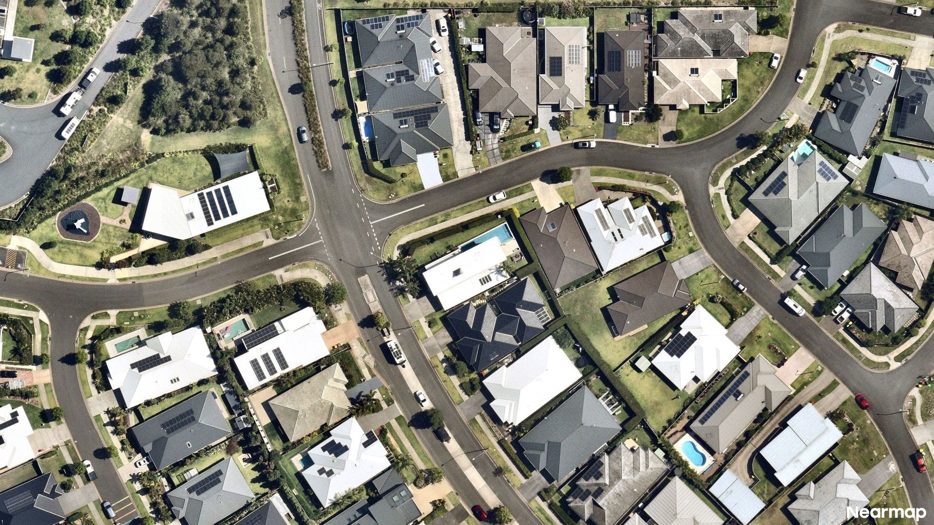 Vertical aerial view