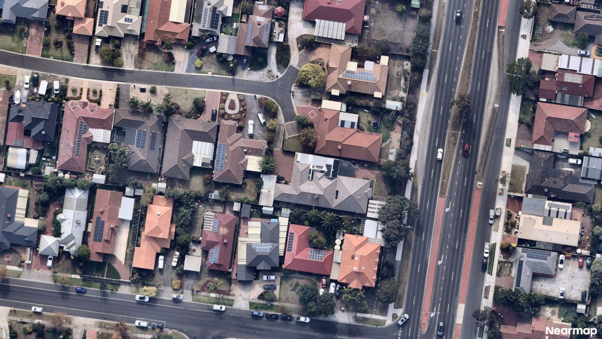 Vertical aerial view
