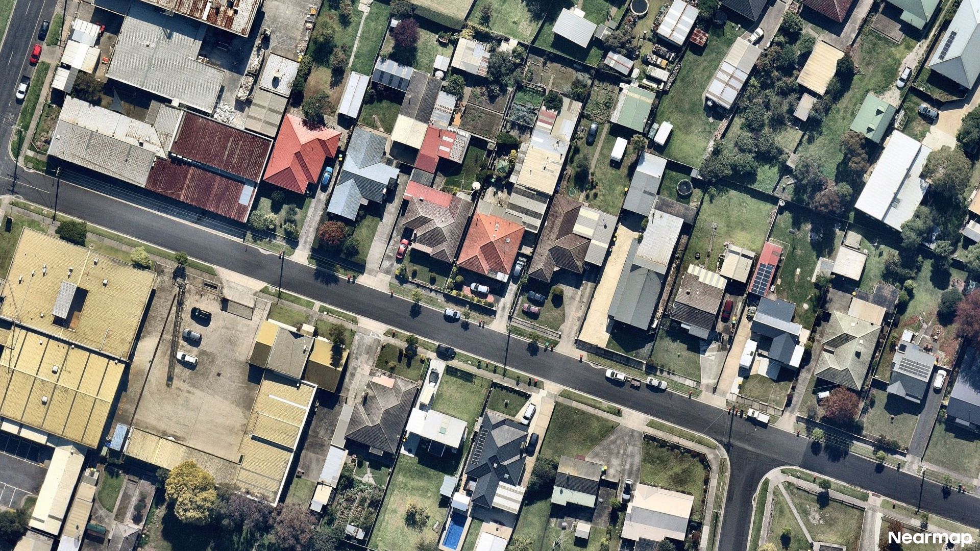 Vertical aerial view