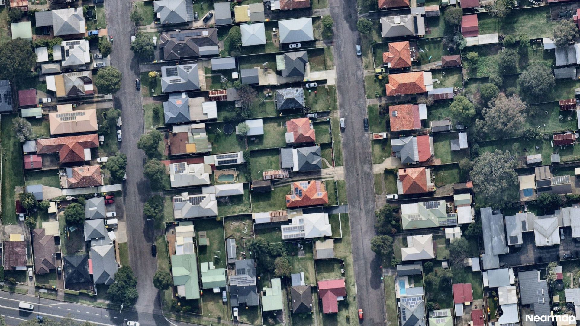 Vertical aerial view