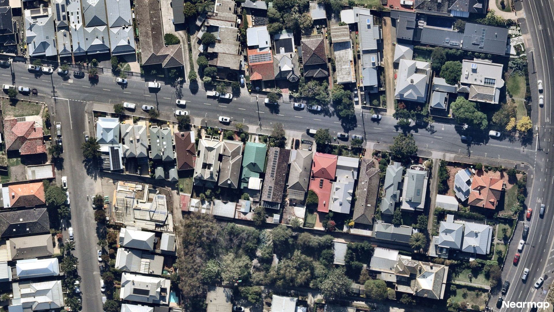 Vertical aerial view