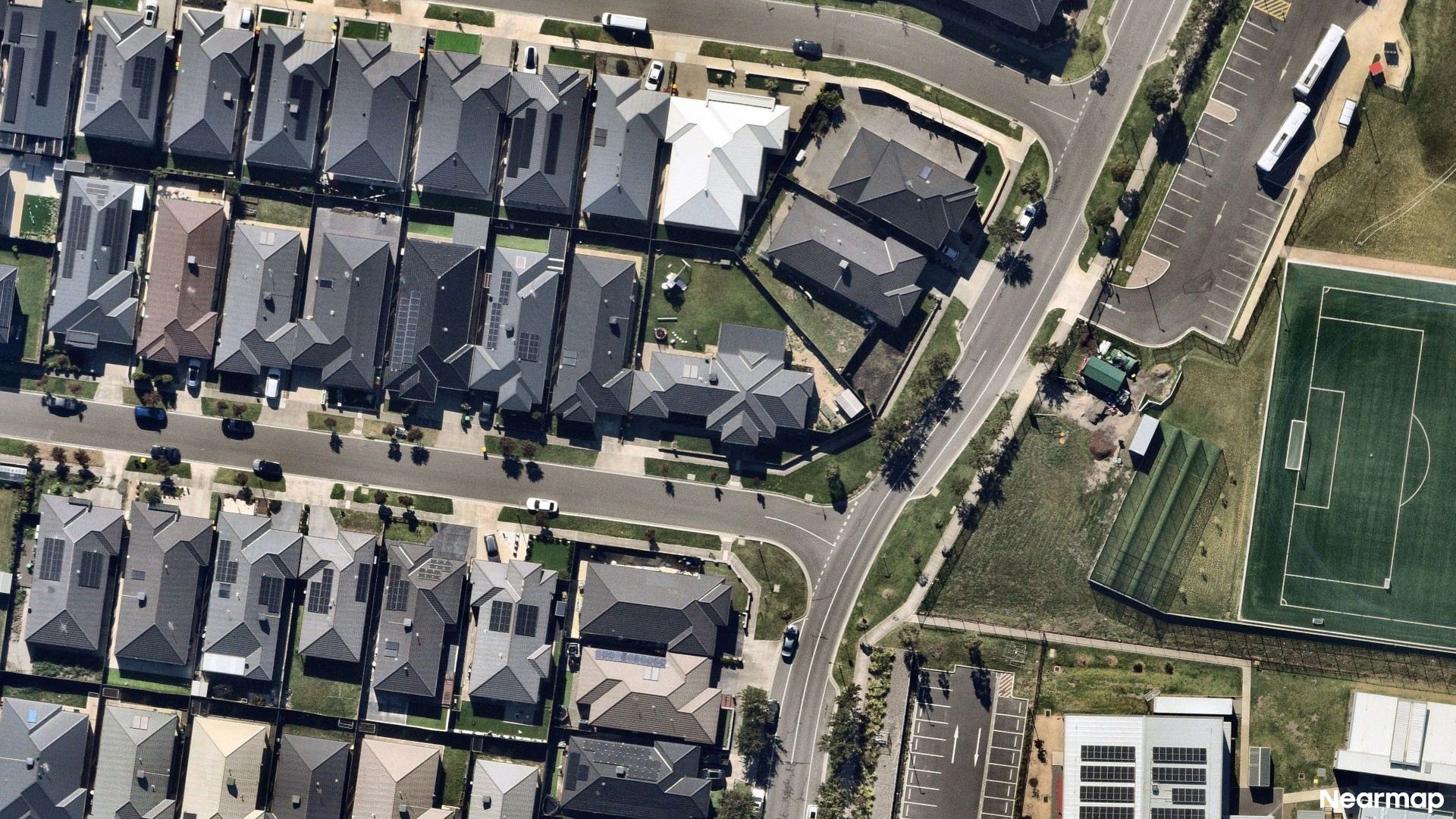 Vertical aerial view
