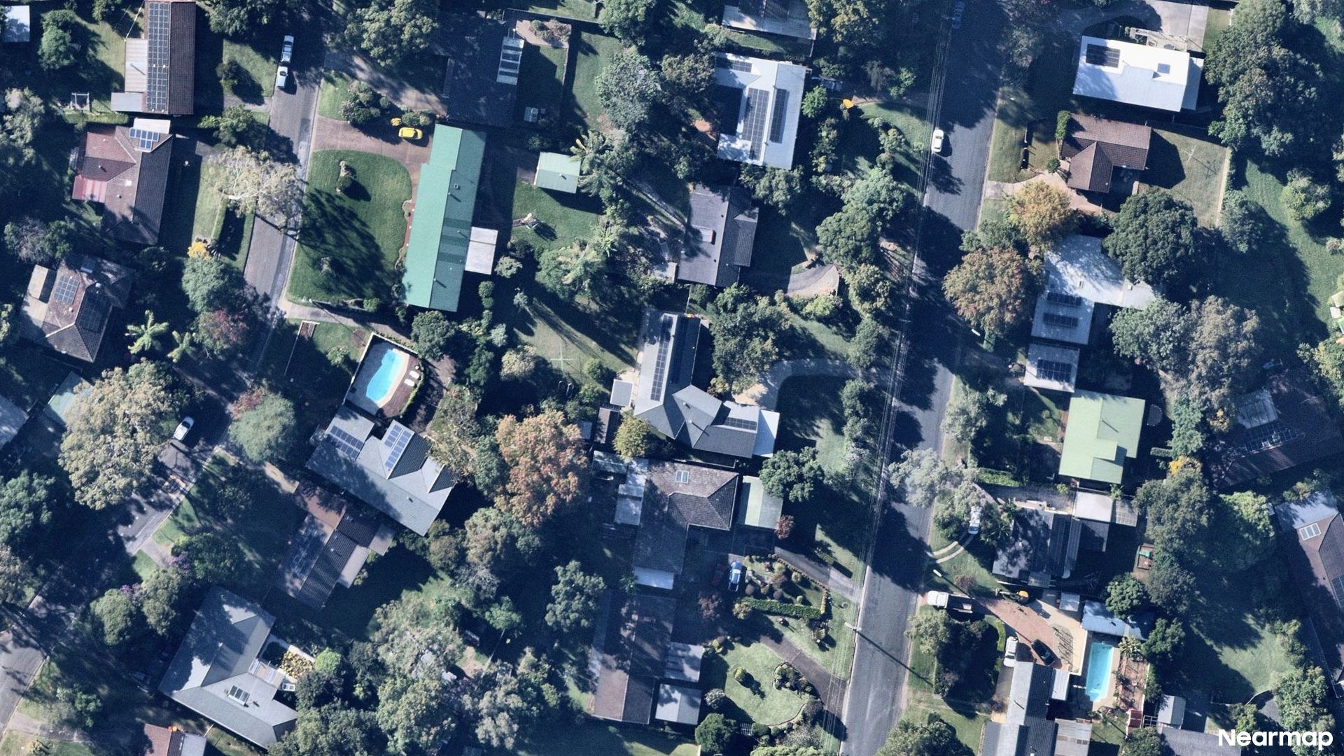Vertical aerial view