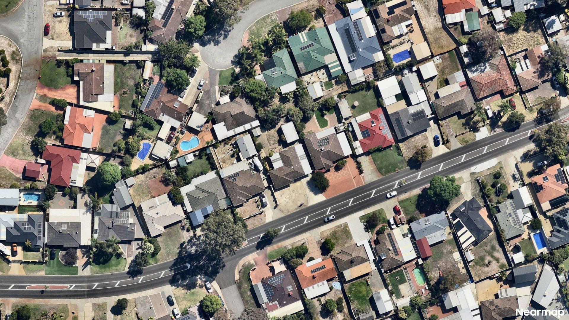 Vertical aerial view