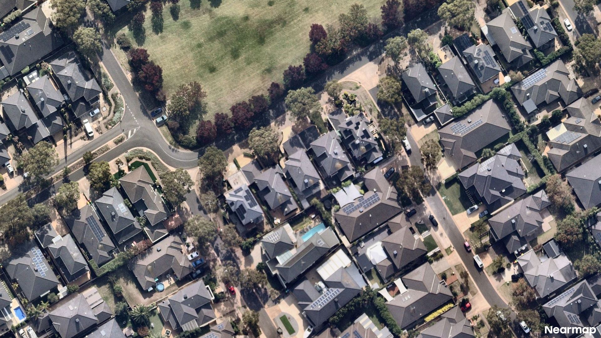 Vertical aerial view