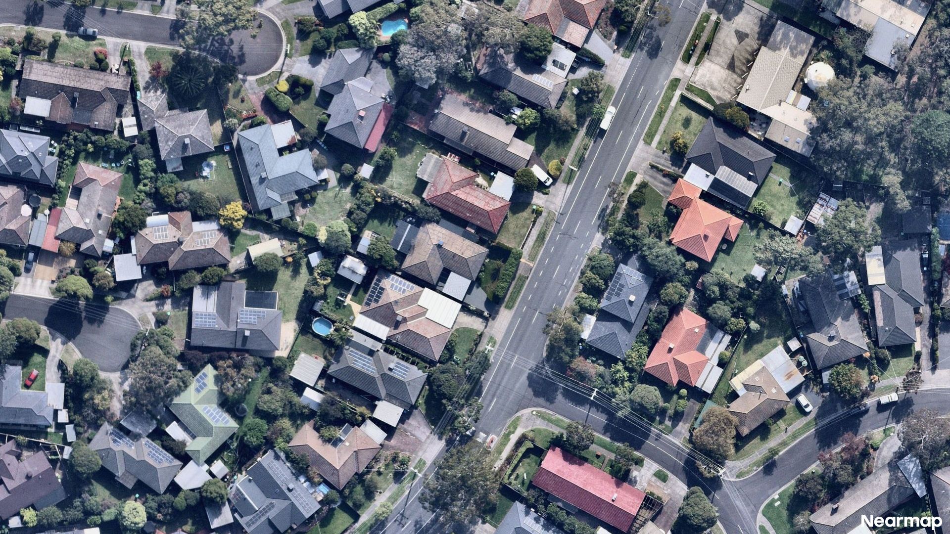 Vertical aerial view