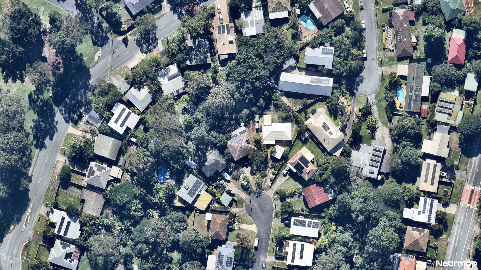 Vertical aerial view