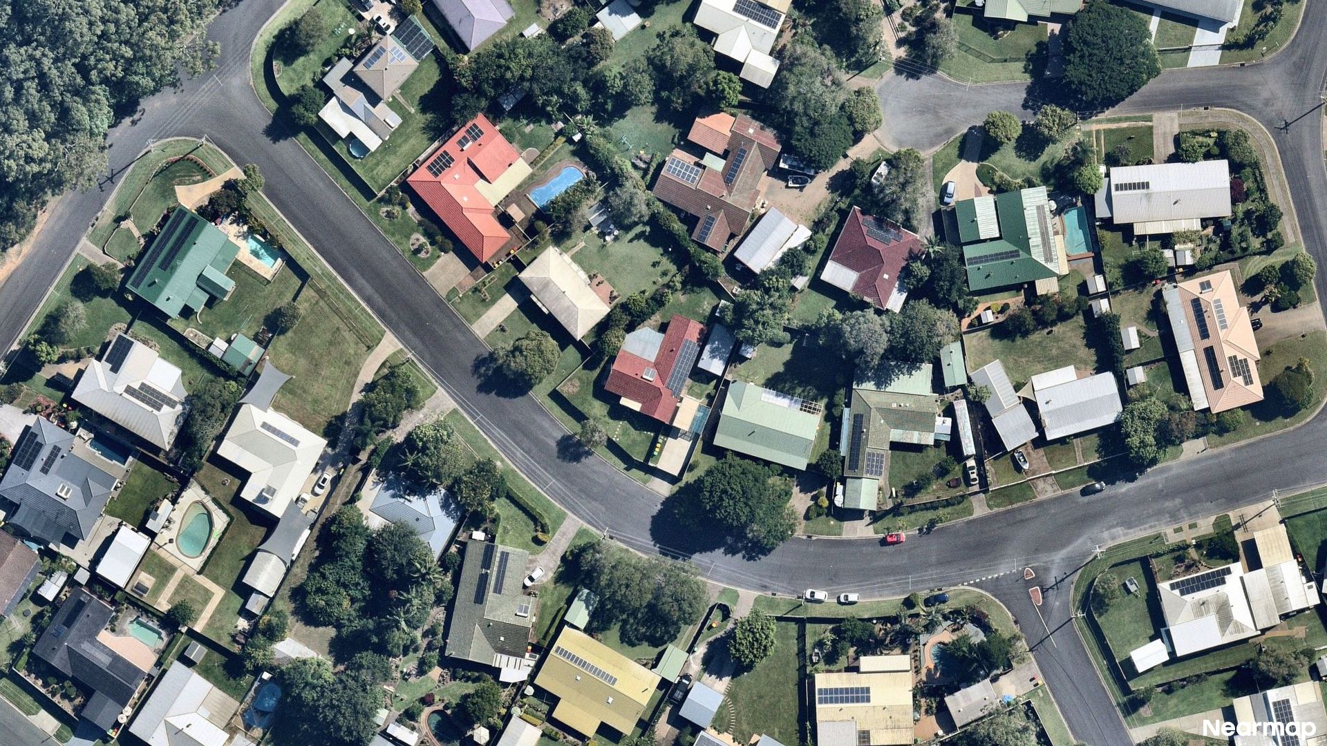 Vertical aerial view