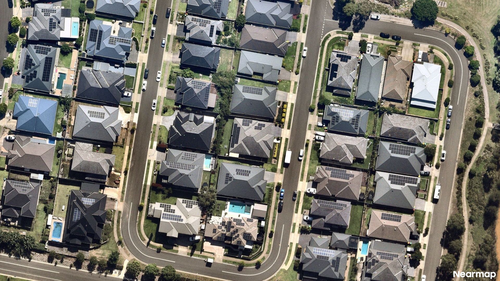 Vertical aerial view
