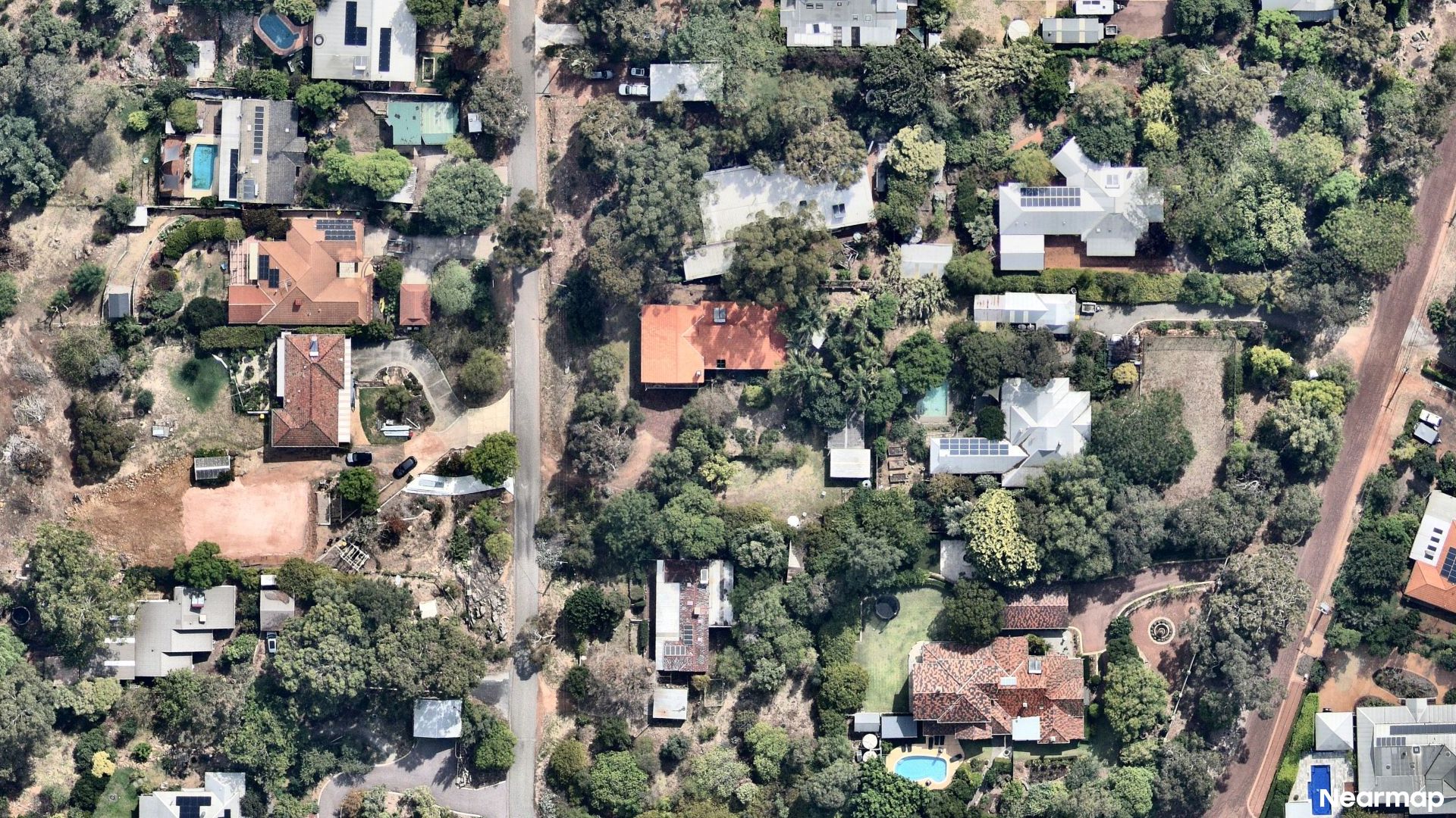 Vertical aerial view
