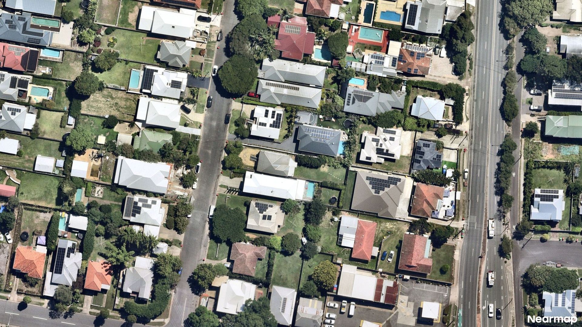 Vertical aerial view