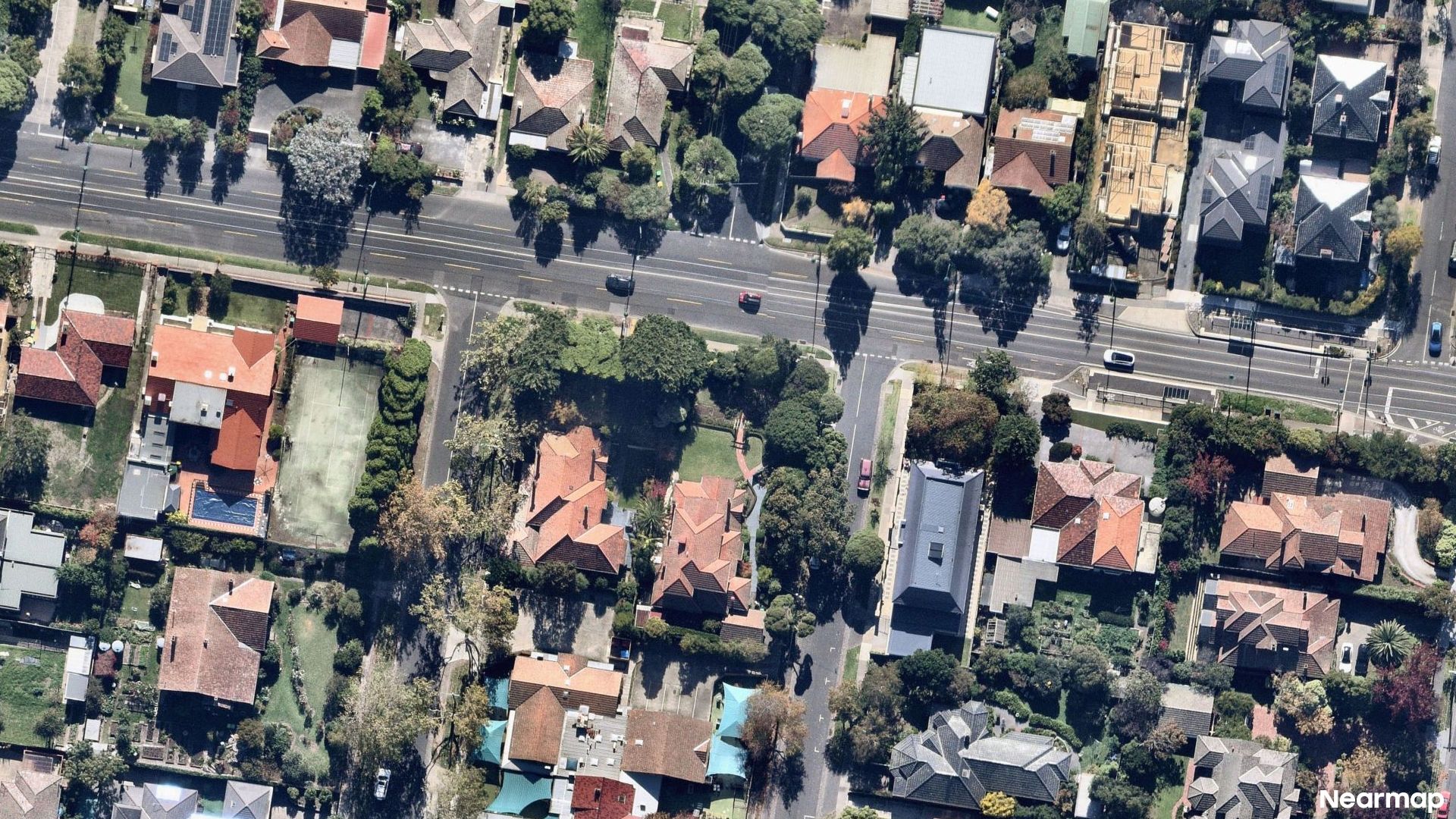 Vertical aerial view