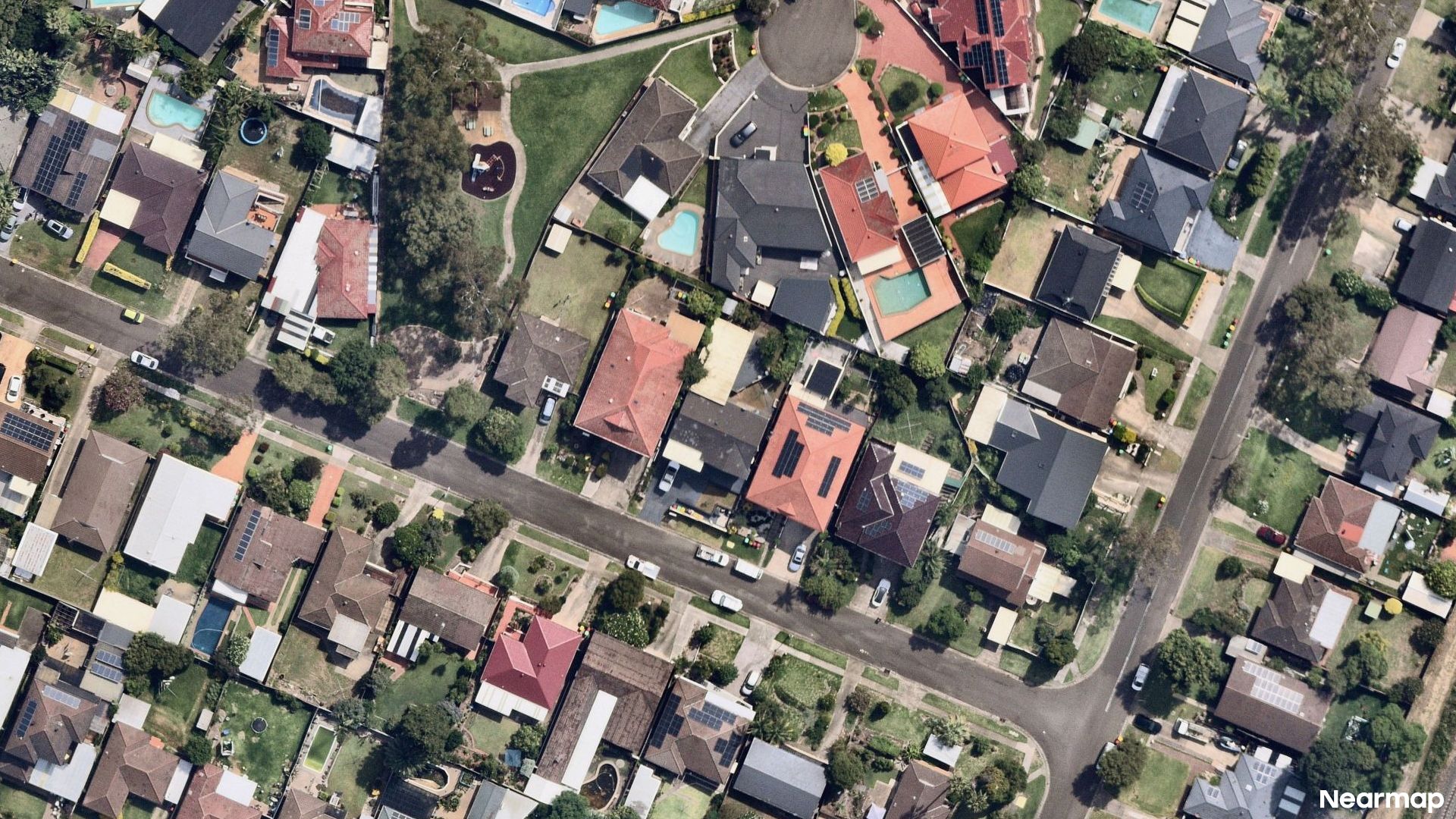Vertical aerial view